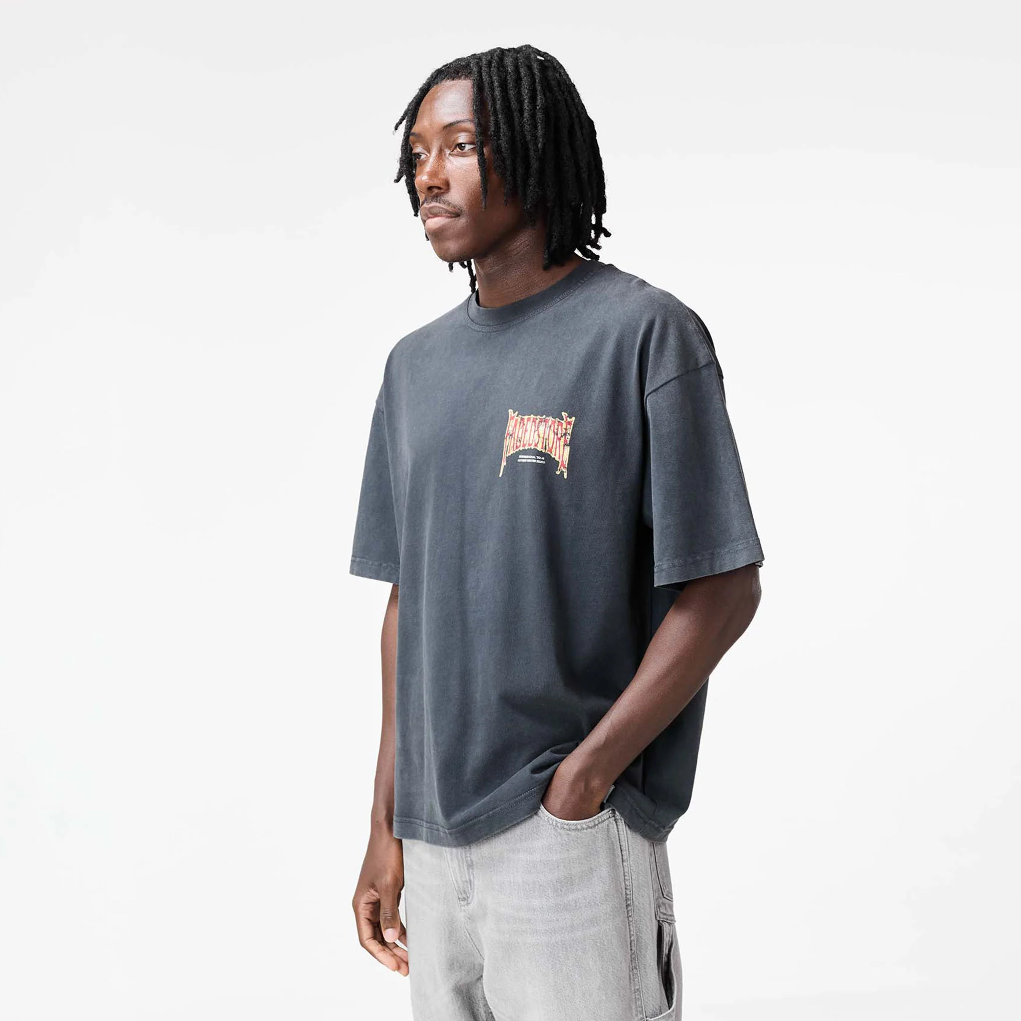 Blackletter T-Shirt | Washed Black - Image 3
