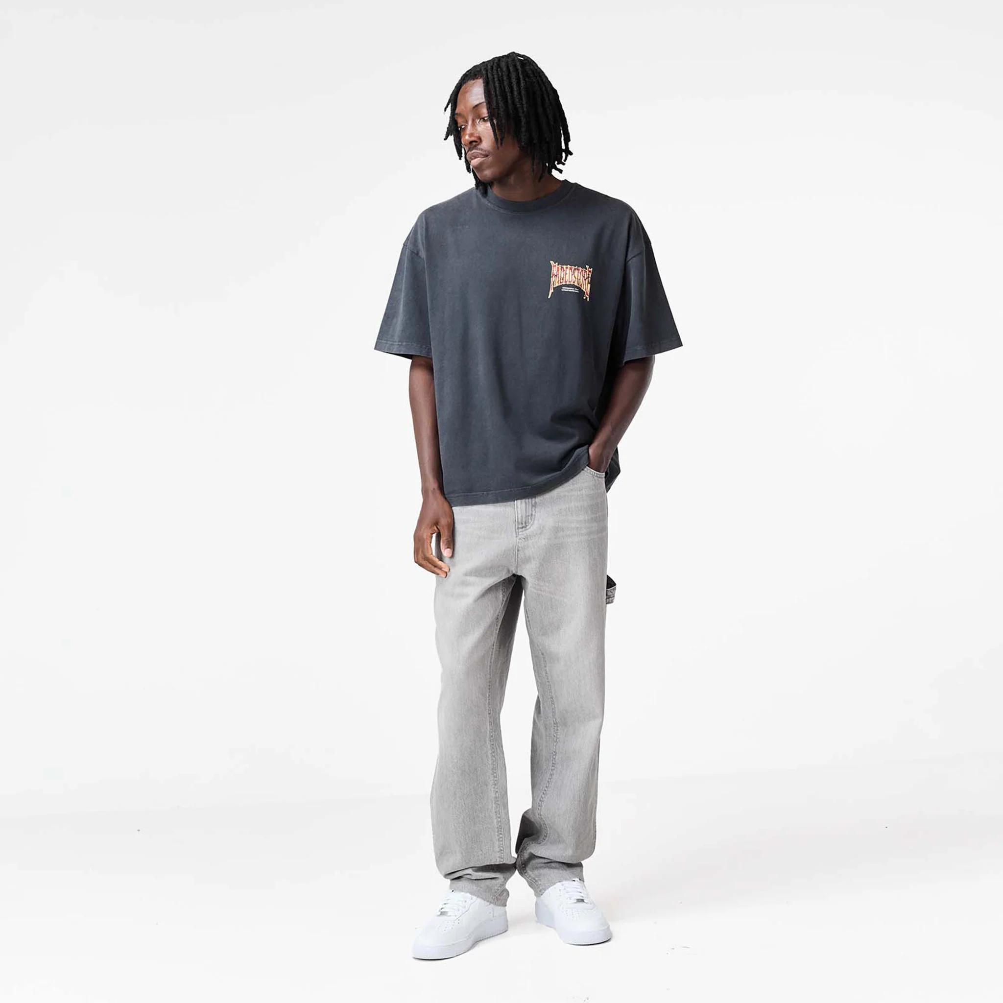 Blackletter T-Shirt | Washed Black - Image 8