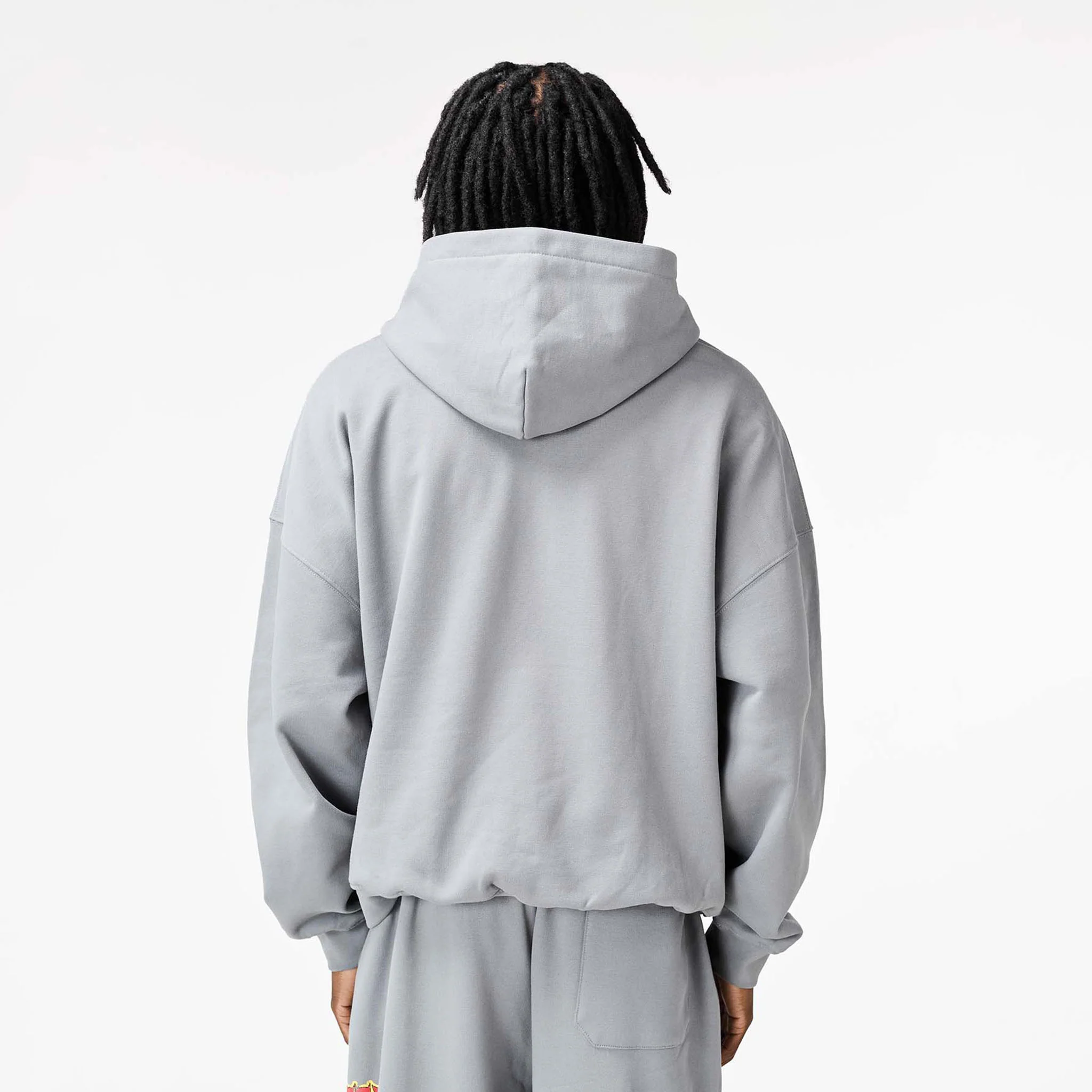 Blackletter Open Hem Tracksuit | Mid Grey - Image 13