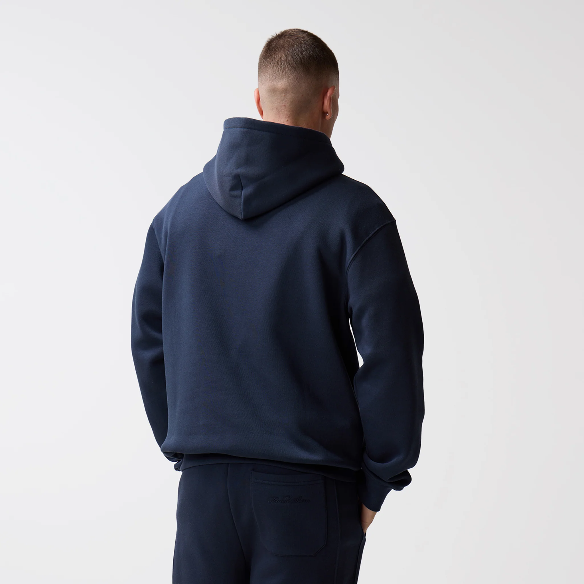 Box Fit Hoodie | Navy - Image 7