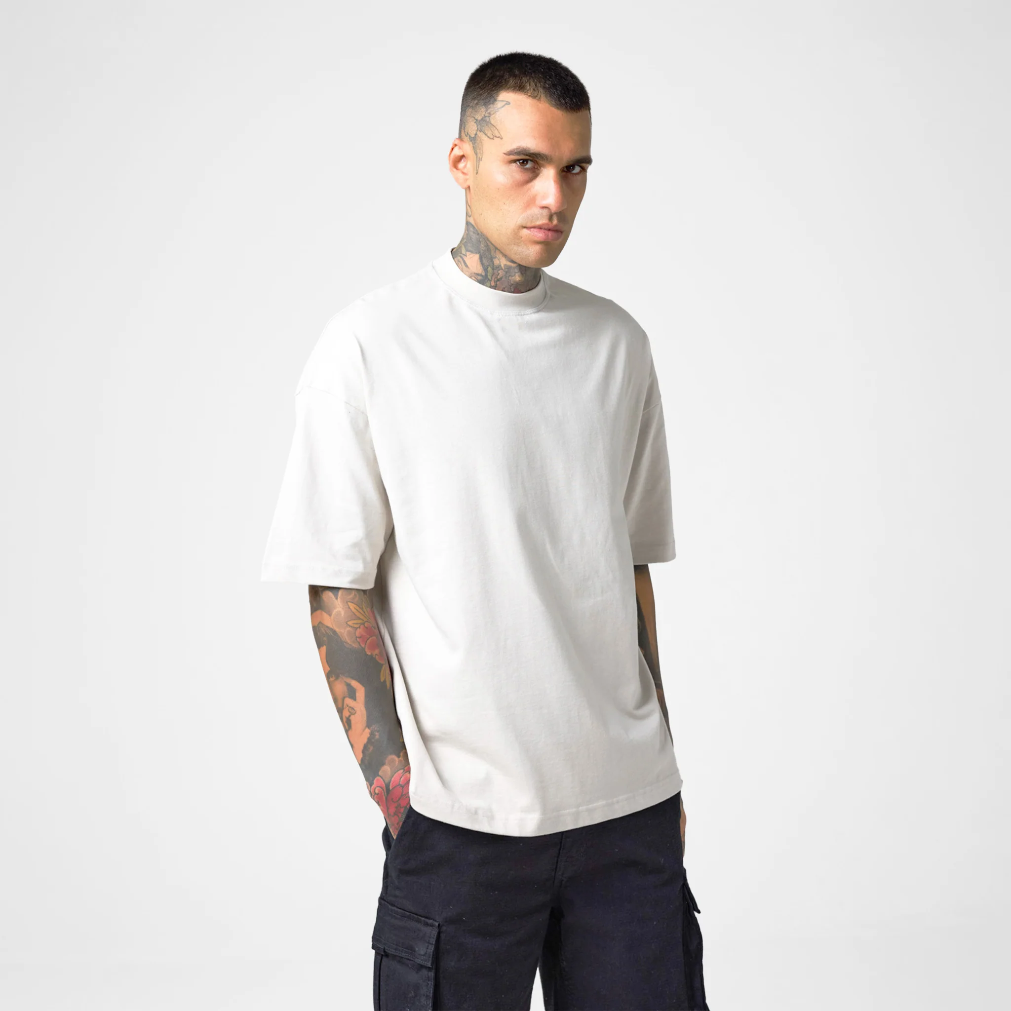 Box Fit T-Shirt | Off White - Image 3