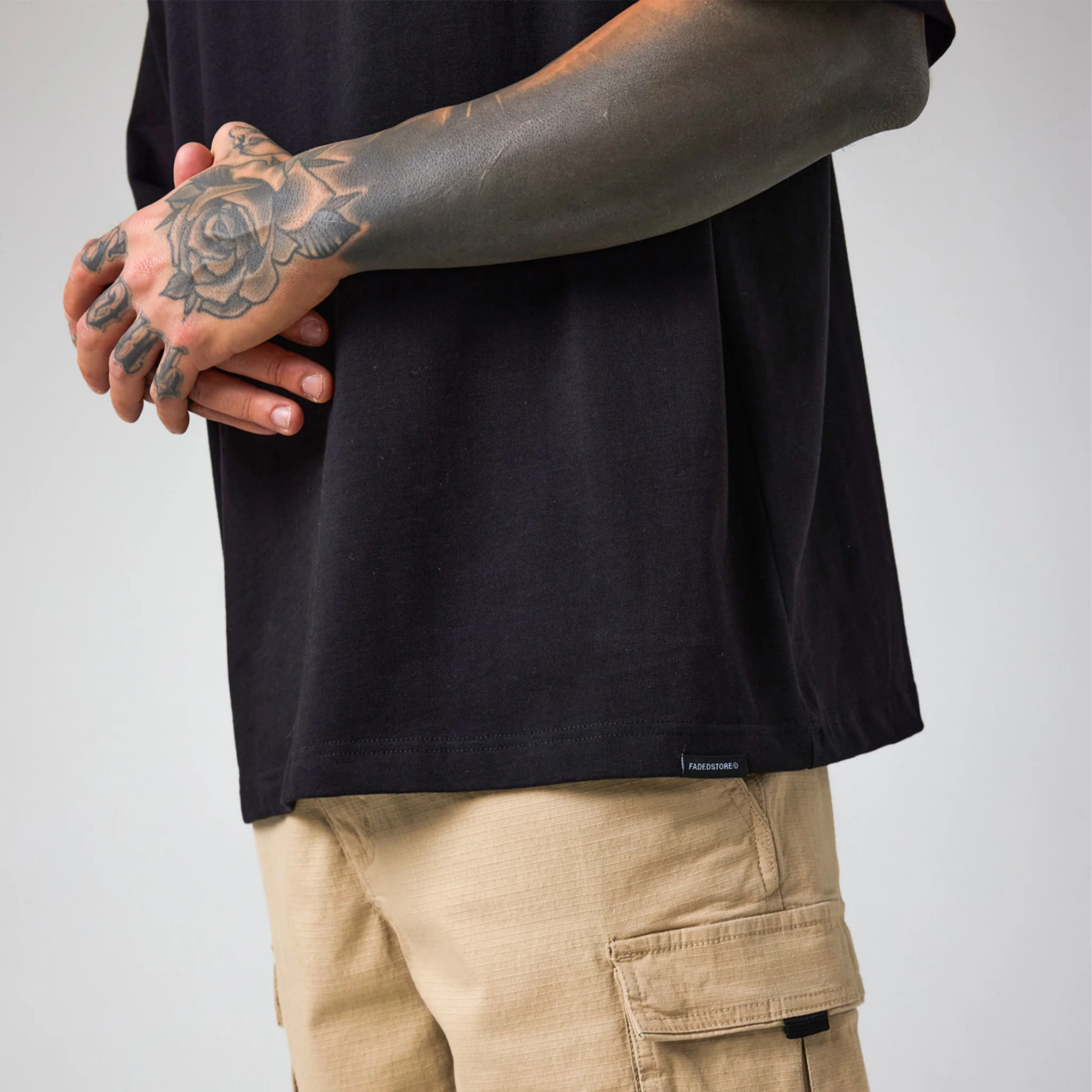 Box Fit T-Shirt | Vintage Black Wash - Image 4