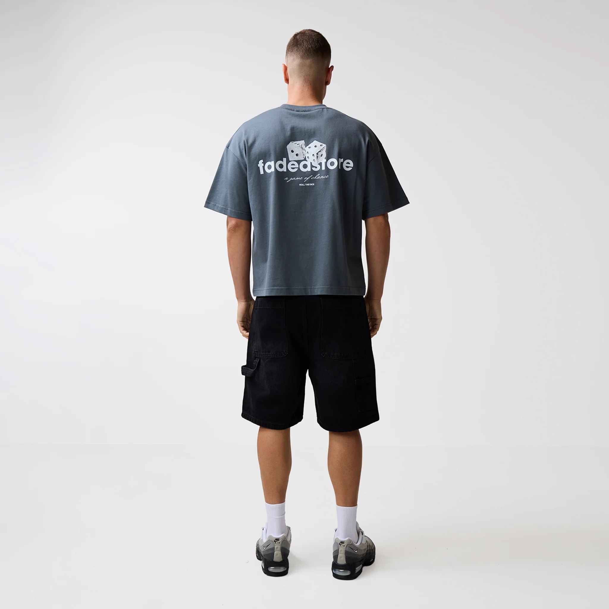 Carpenter Denim Shorts | Washed Black - Image 8
