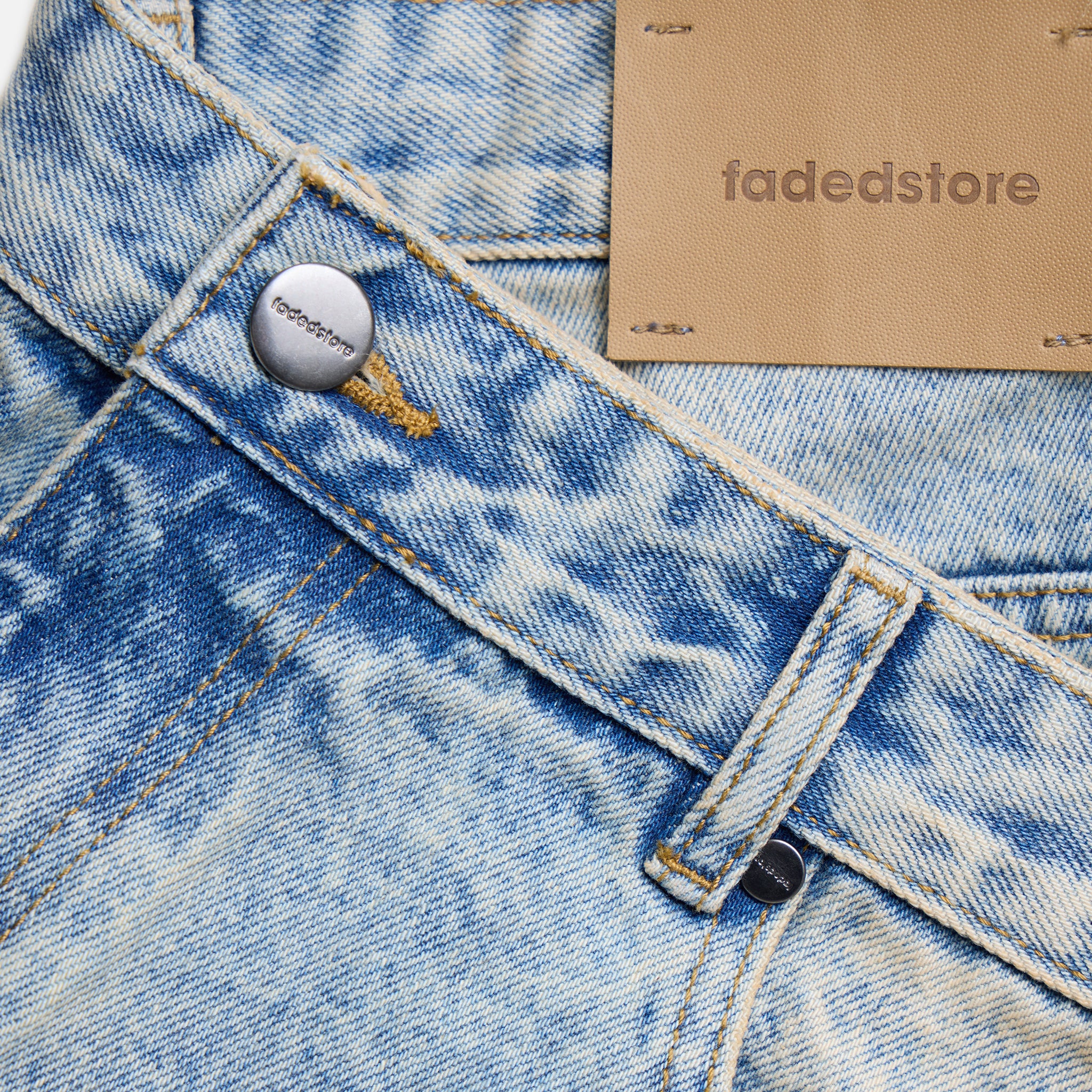 Carpenter Denim Shorts | Washed Blue - Image 7