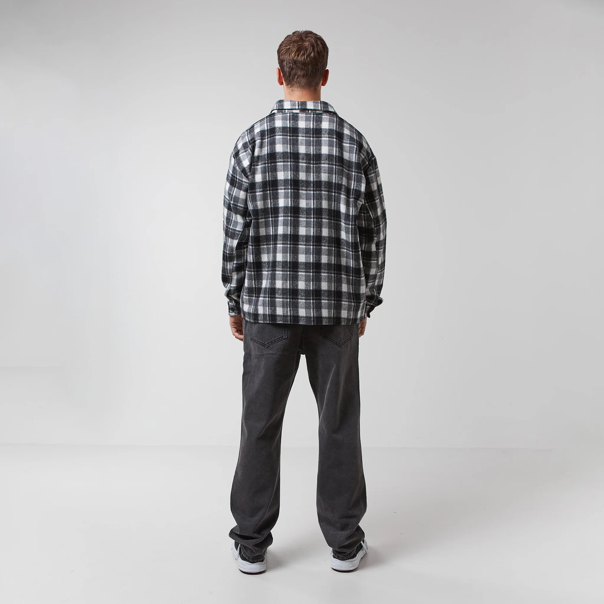 Check Flannel Shirt | Charcoal - Image 6