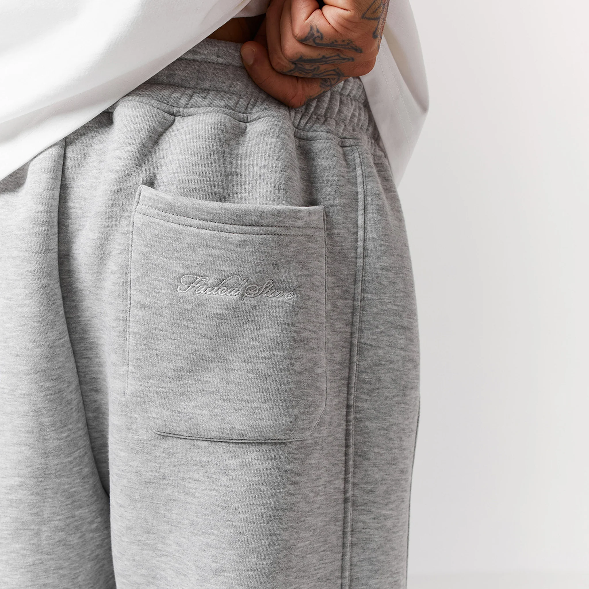 Cuffed Jogger | Grey Marl - Image 4