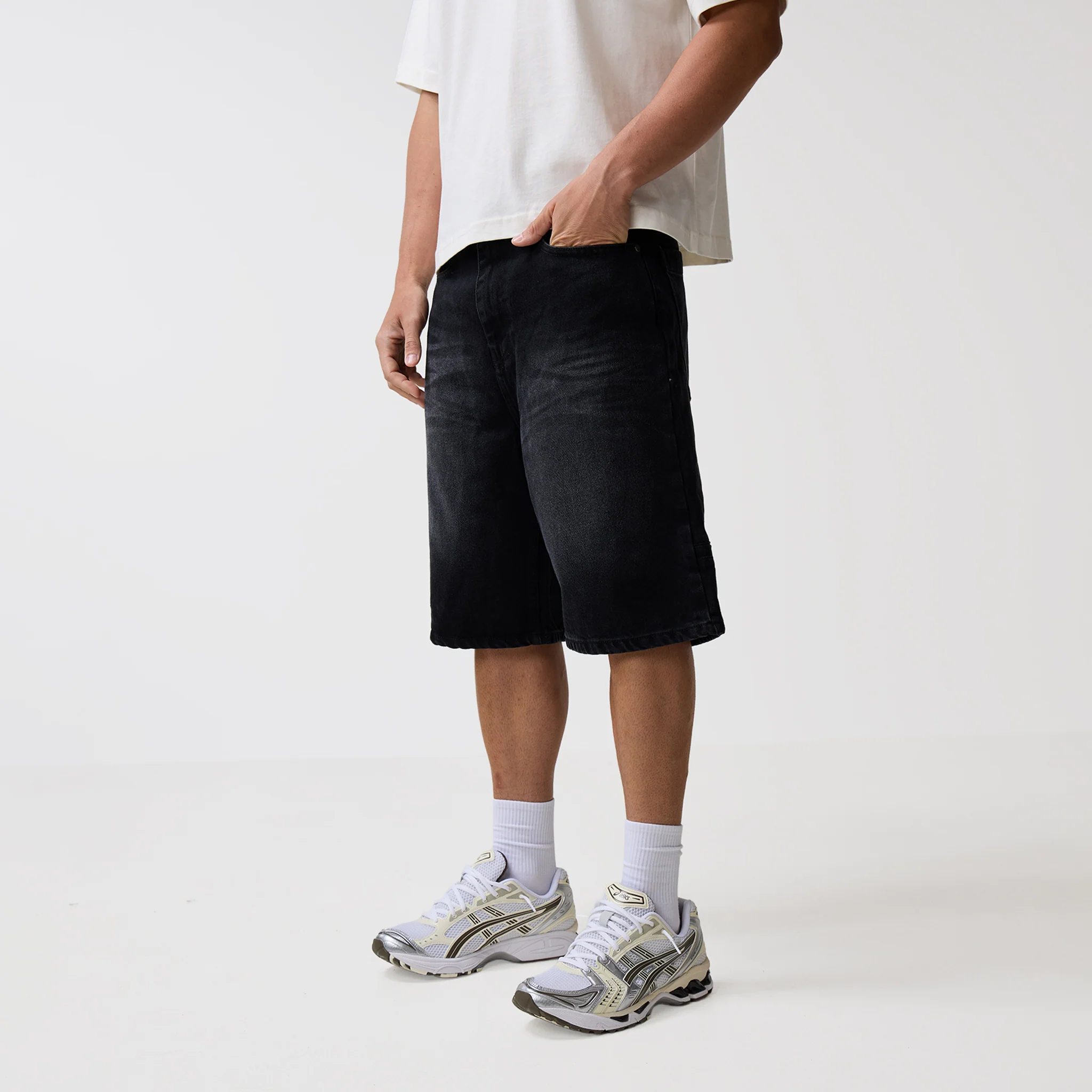 Denim Jorts | Washed Black - Image 3