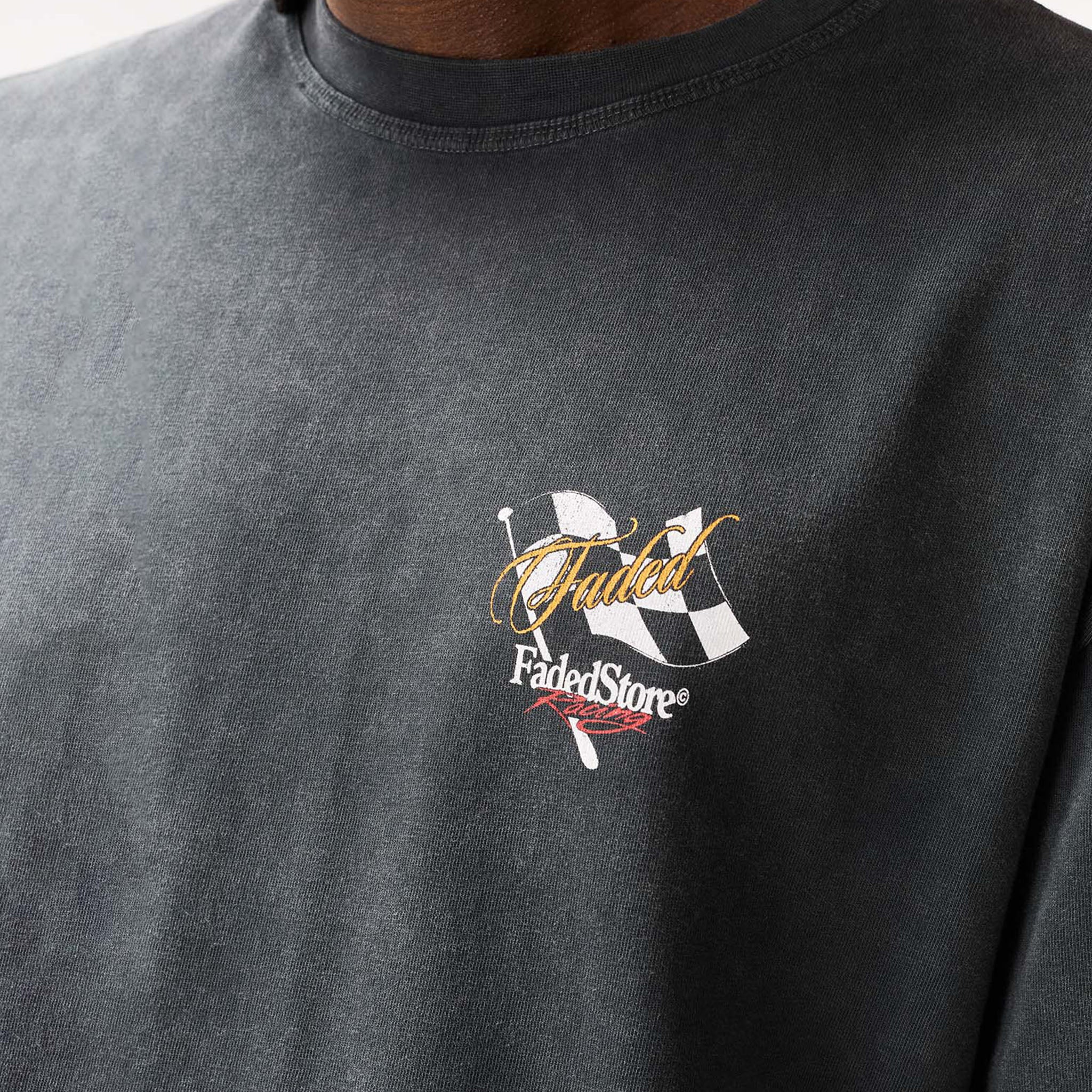 Flag T-Shirt | Washed Black - Image 5