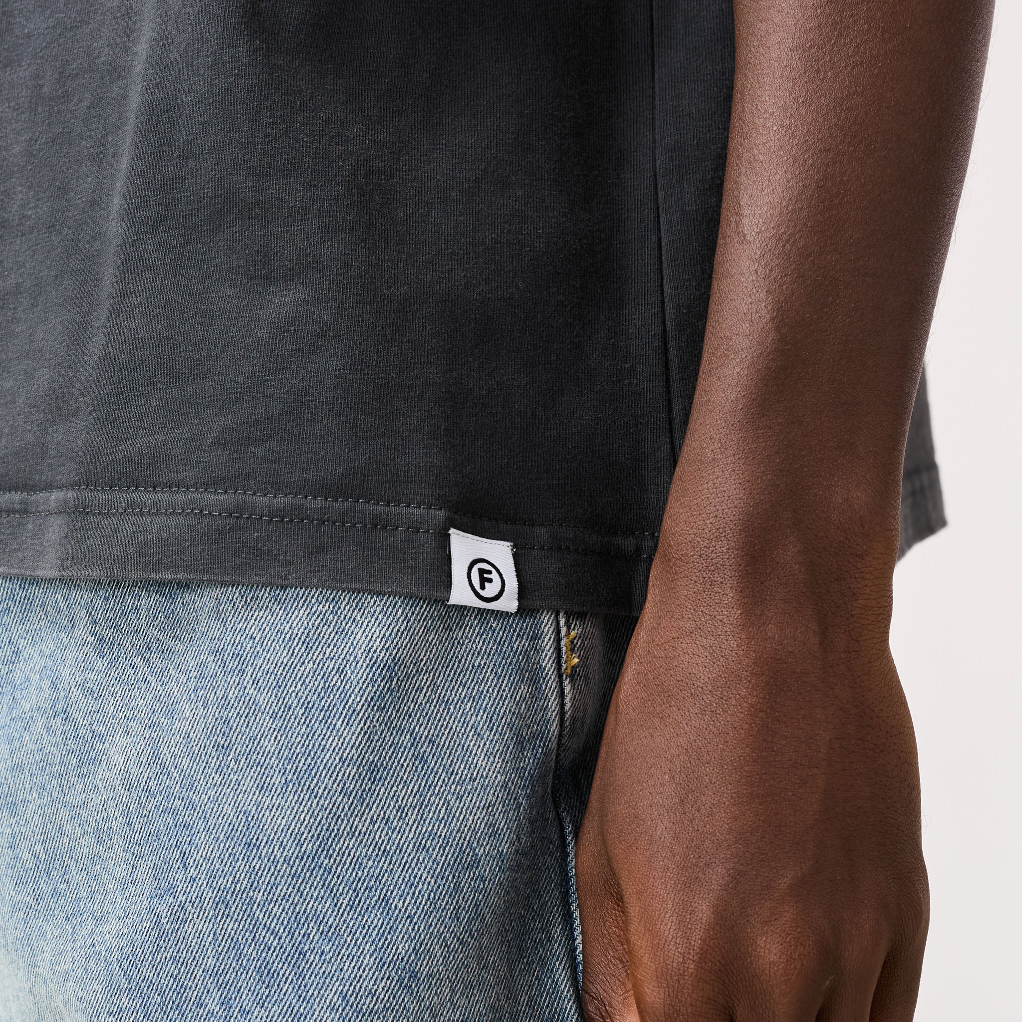 Flag T-Shirt | Washed Black - Image 7