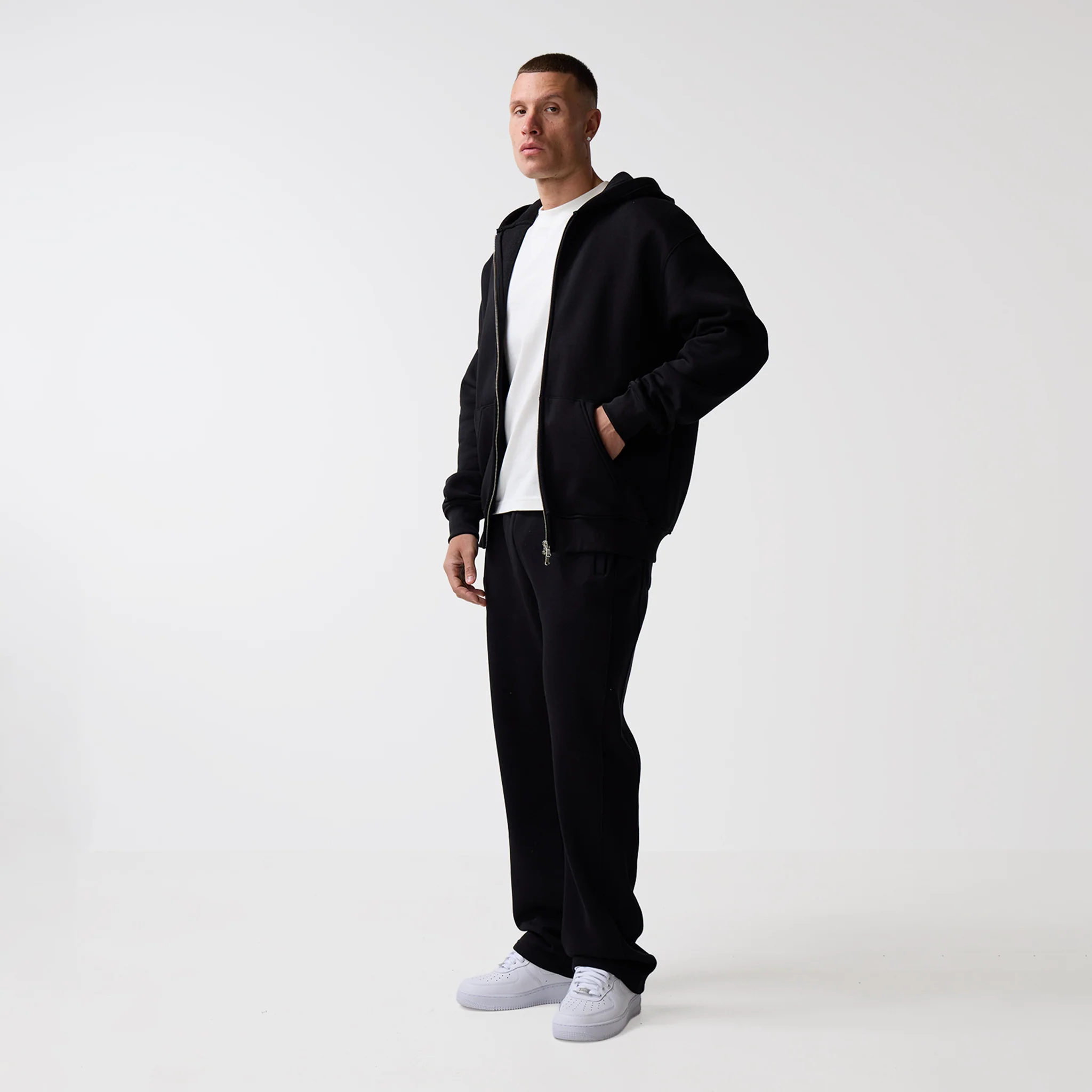 Full Zip Hoodie | Black - Image 6