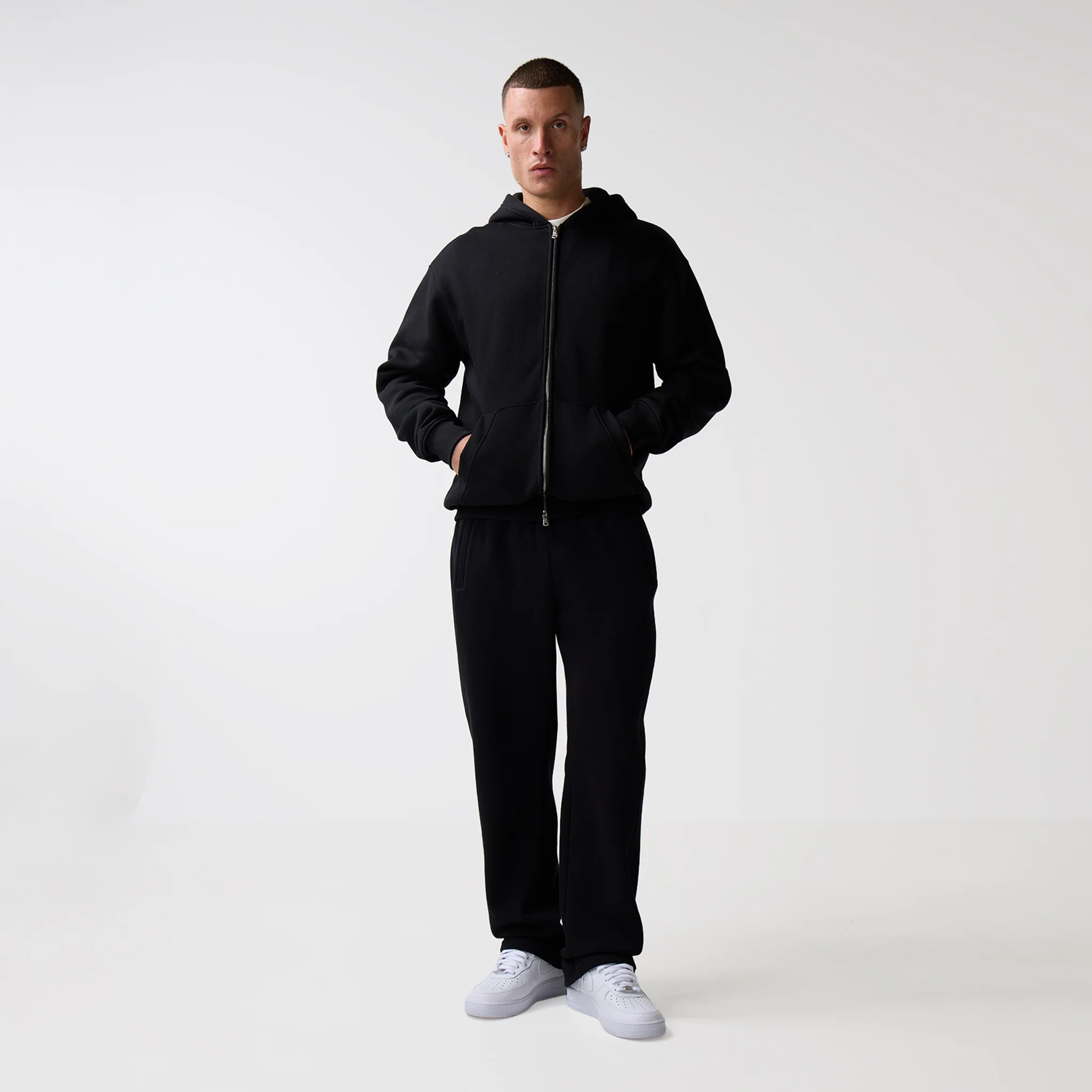 Full Zip Hoodie | Black - Image 7
