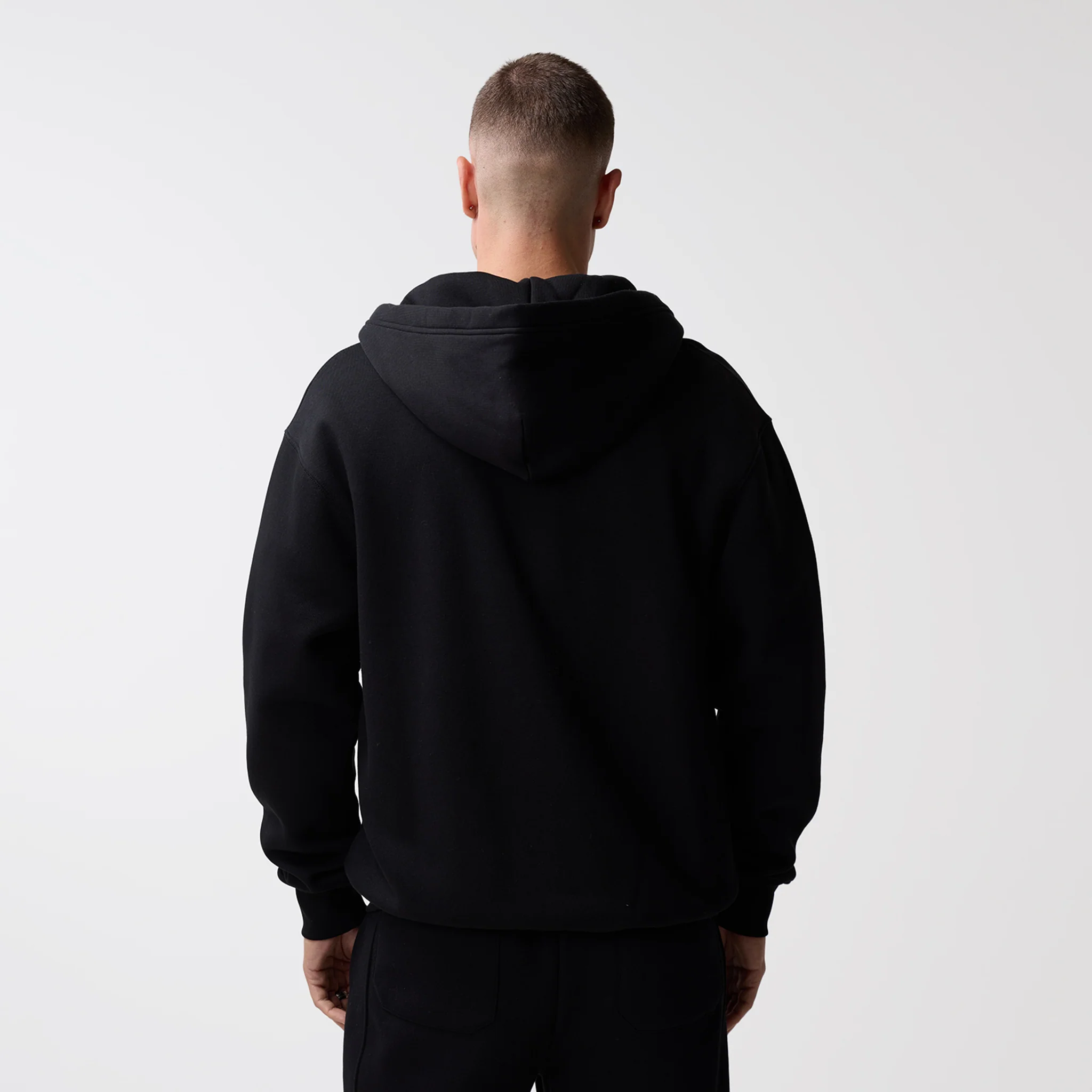 Full Zip Hoodie | Black - Image 8