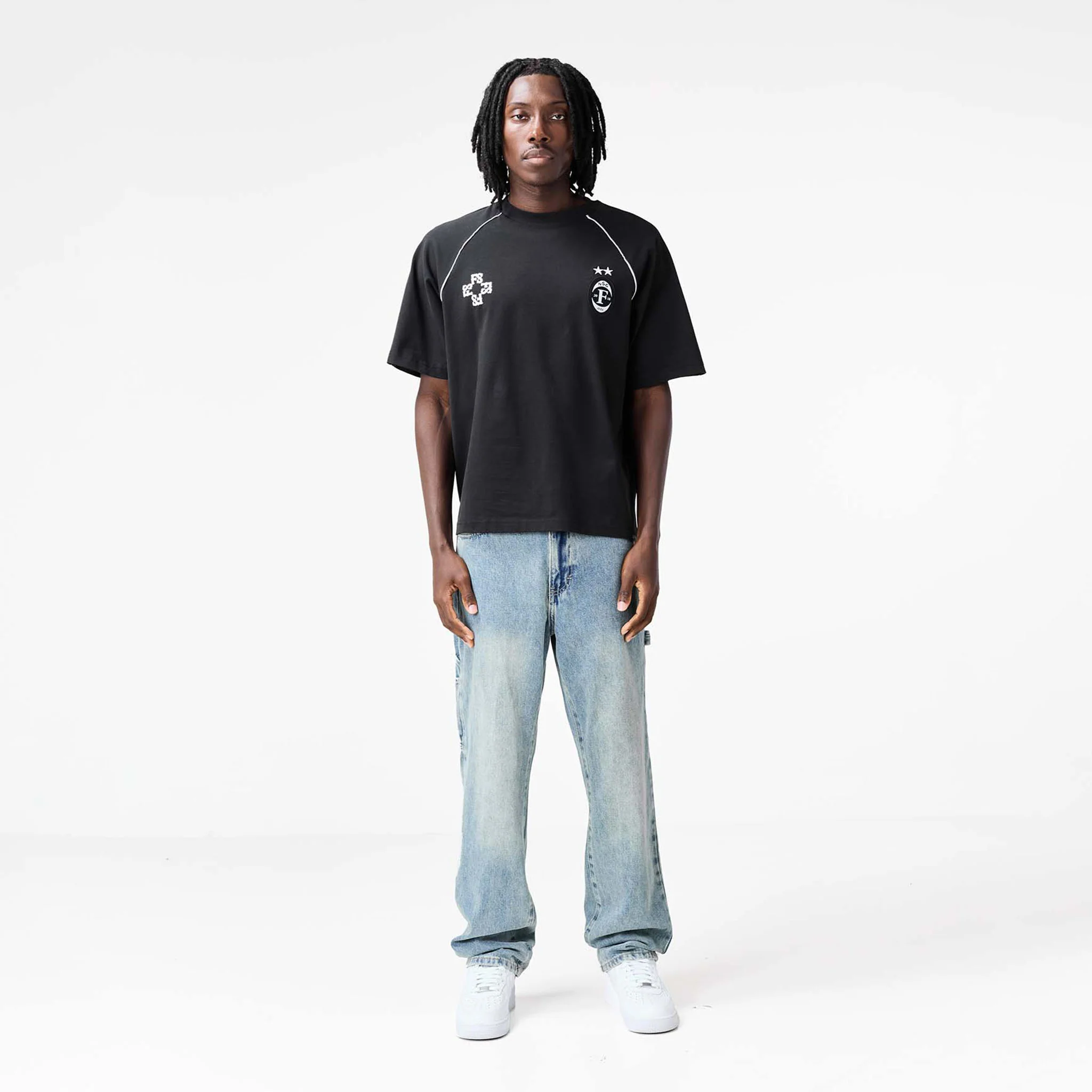 Jersey Football T-Shirt | Washed Black - Image 3