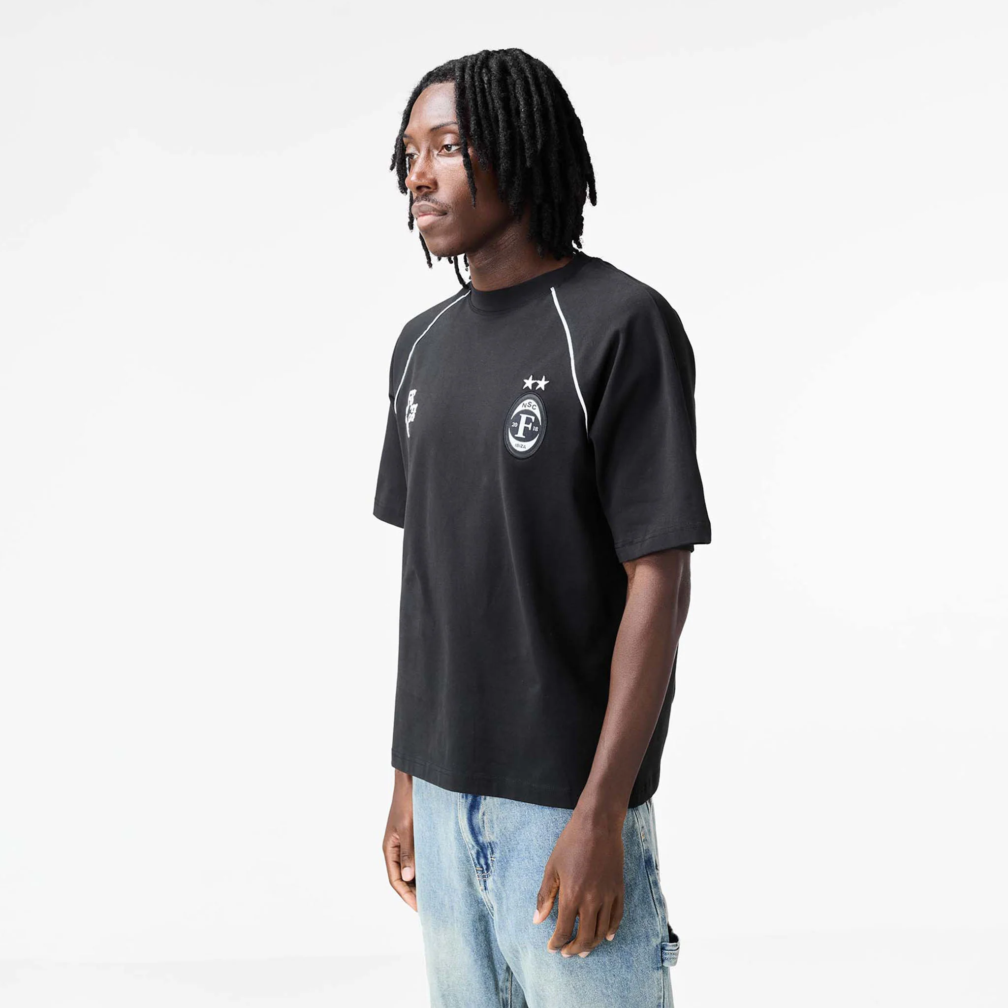 Jersey Football T-Shirt | Washed Black - Image 5