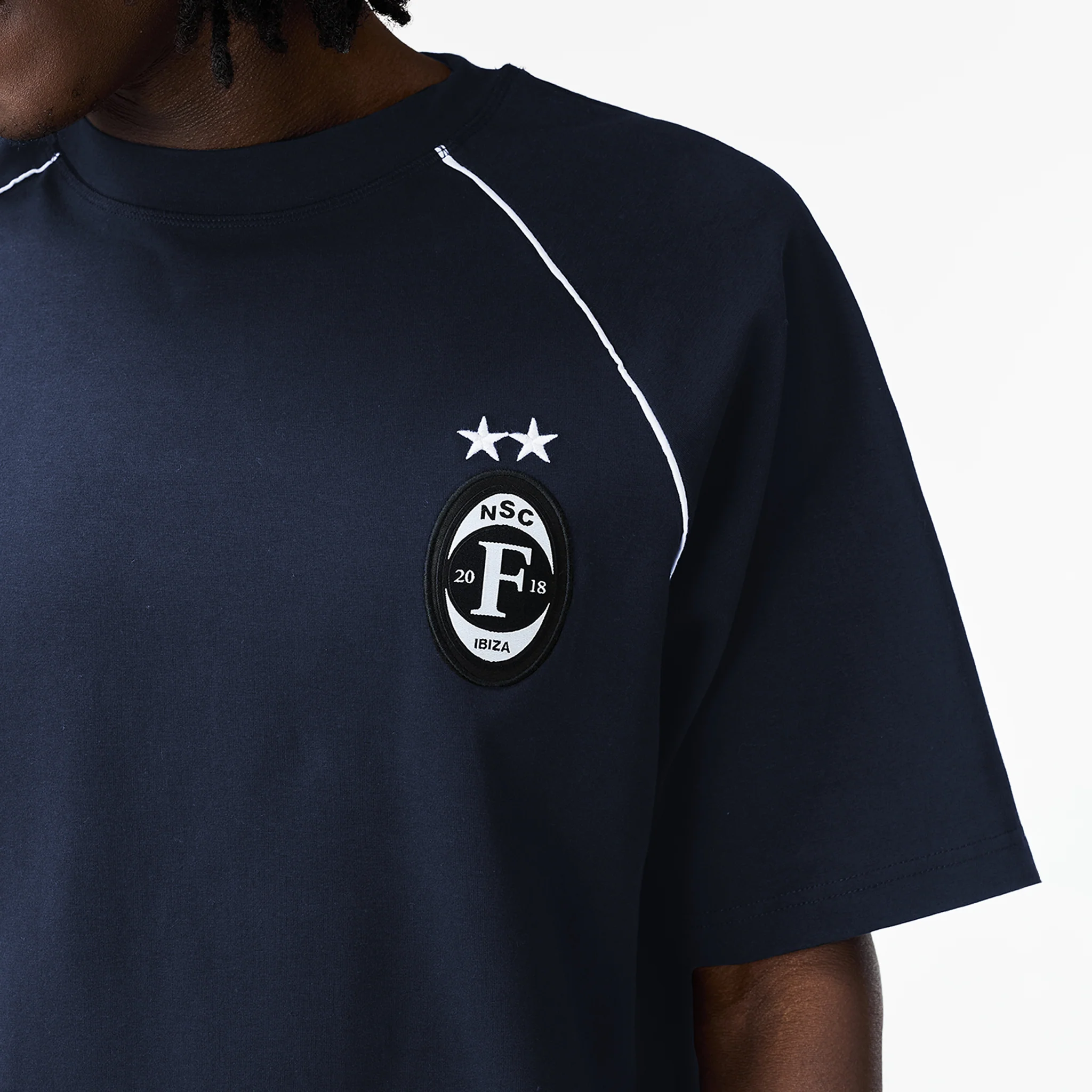 Jersey Football T-Shirt | Navy - Image 5