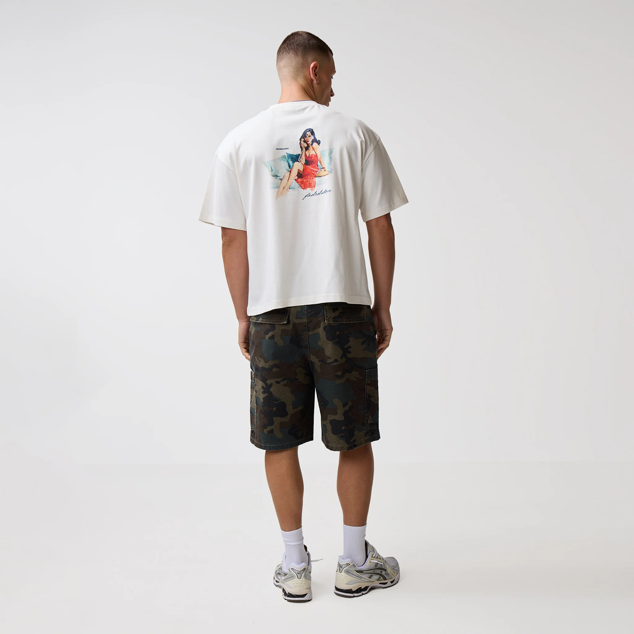 Kinda Busy T-Shirt | Chalk - Image 9