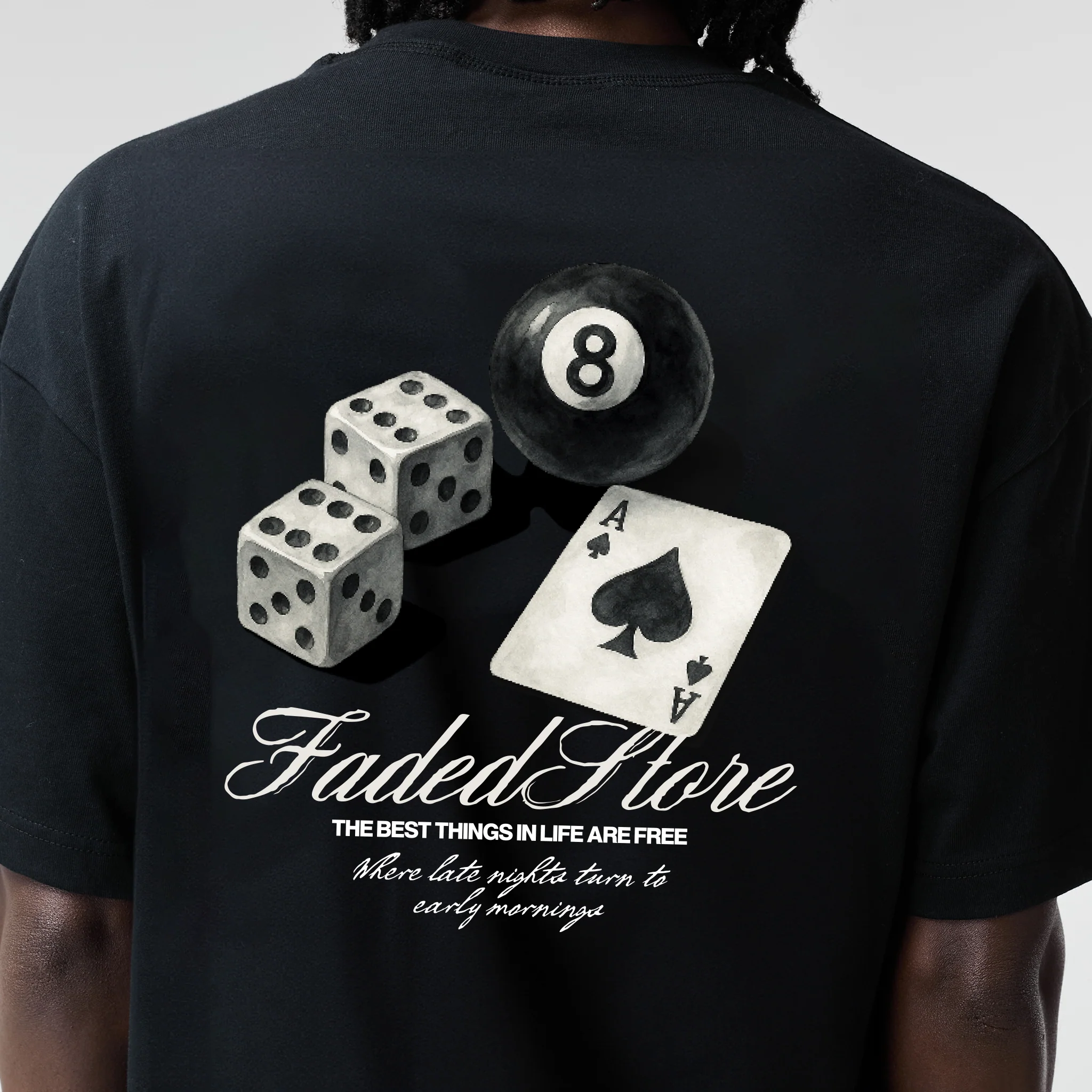 Late Nights T-Shirt | Black - Image 5