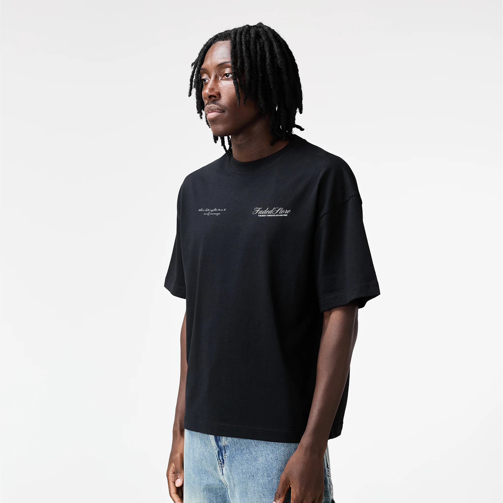 Late Nights T-Shirt | Black - Image 8