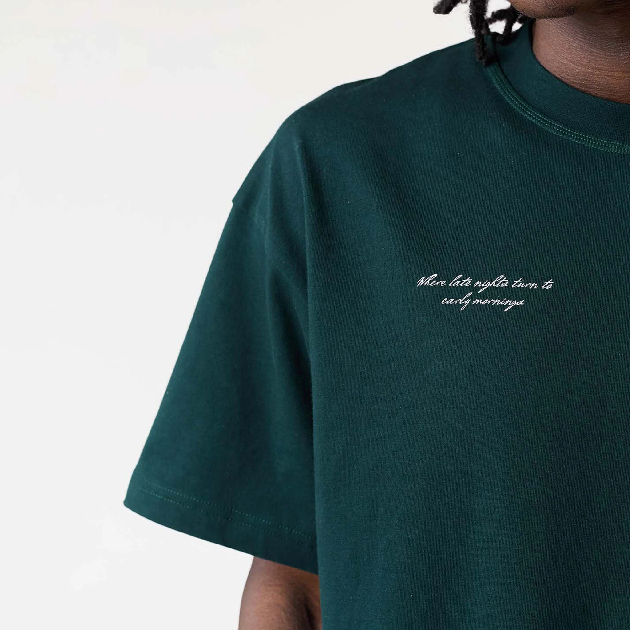 Late Nights T-Shirt | Forest Green - Image 5