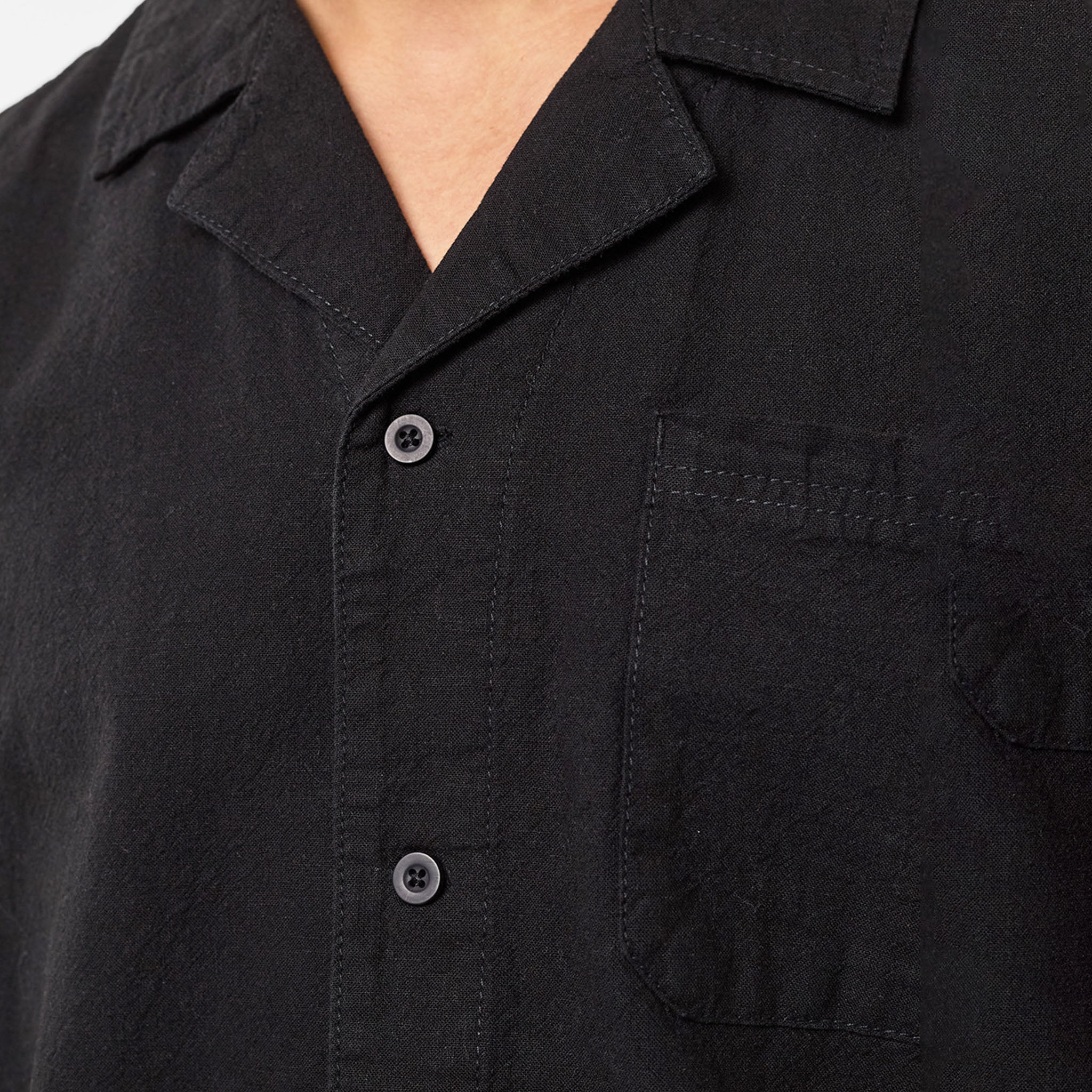 Linen Shirt | Black - Image 3