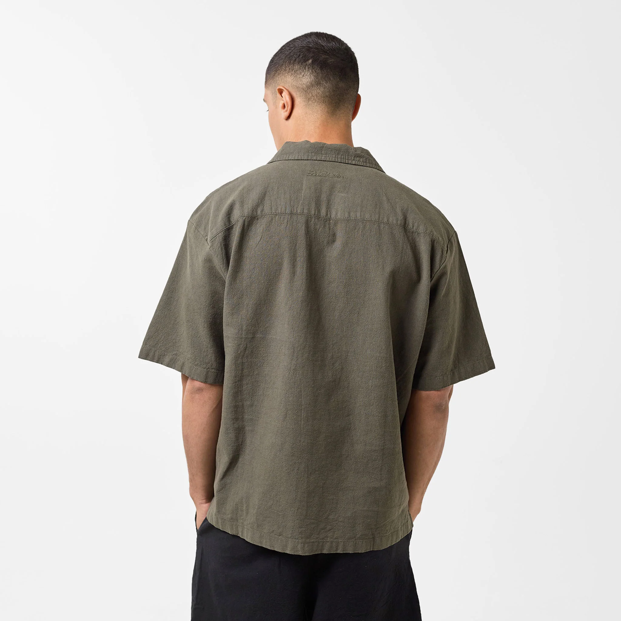 Linen Shirt | Olive - Image 4