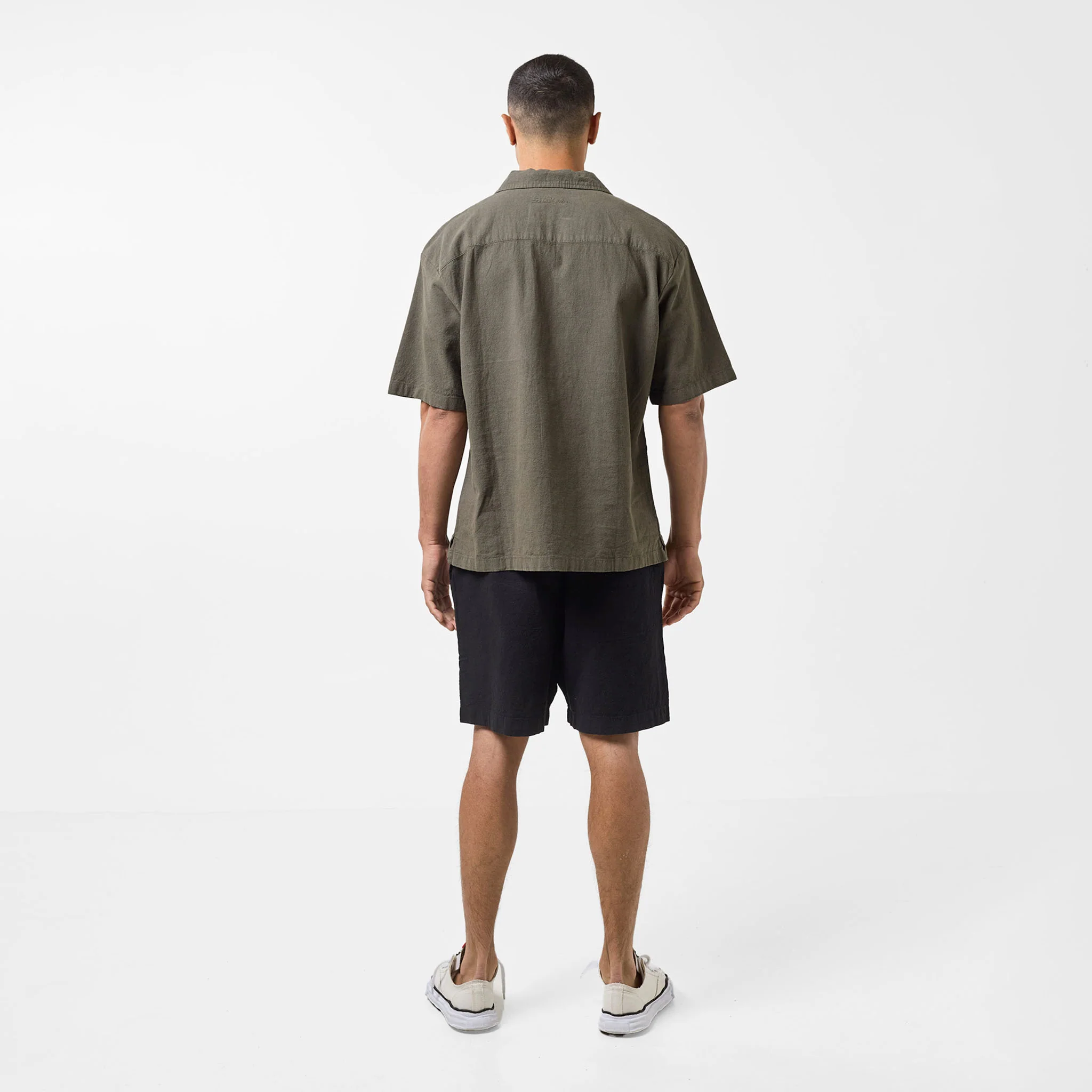 Linen Shirt | Olive - Image 6