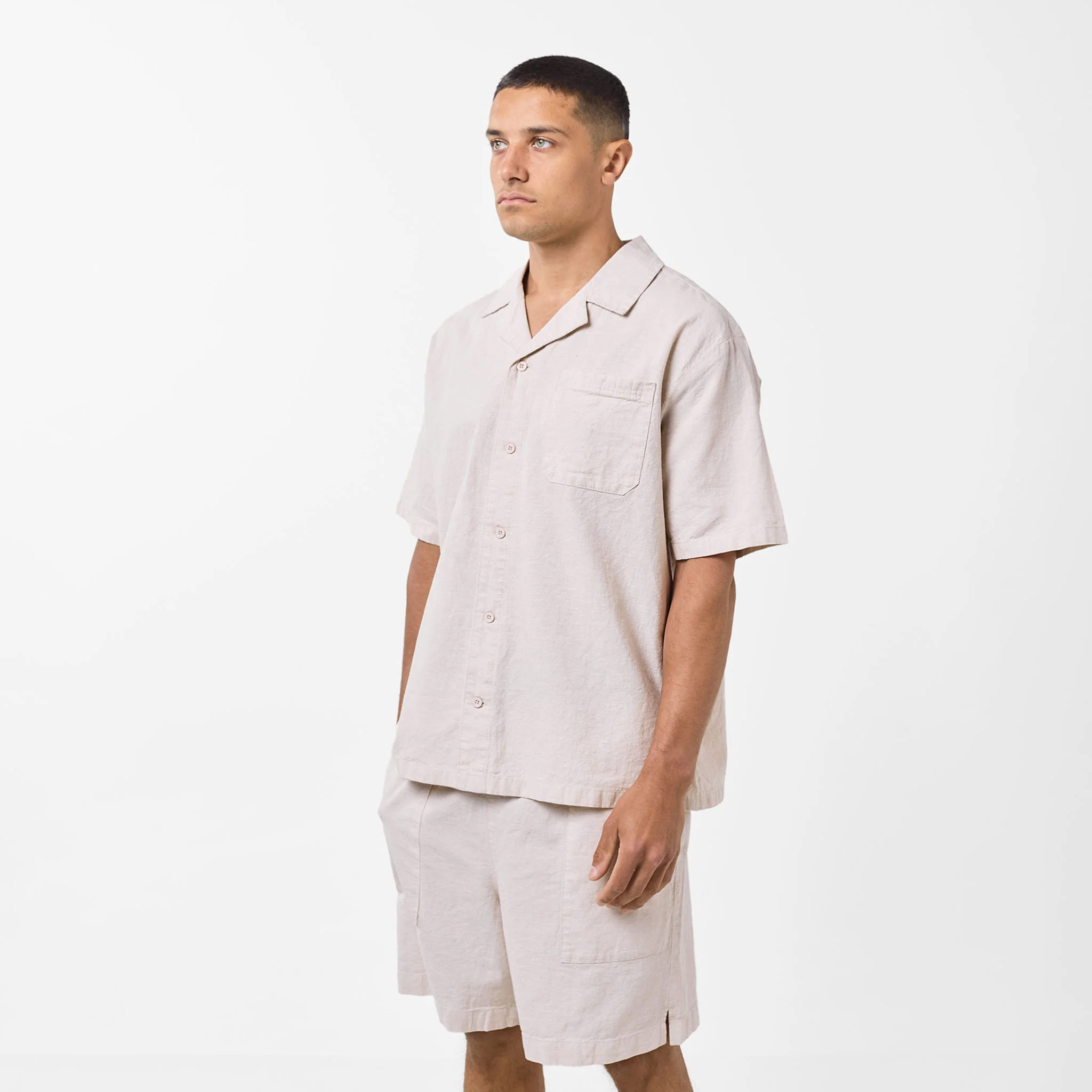 Linen Shirt | Stone - Image 3