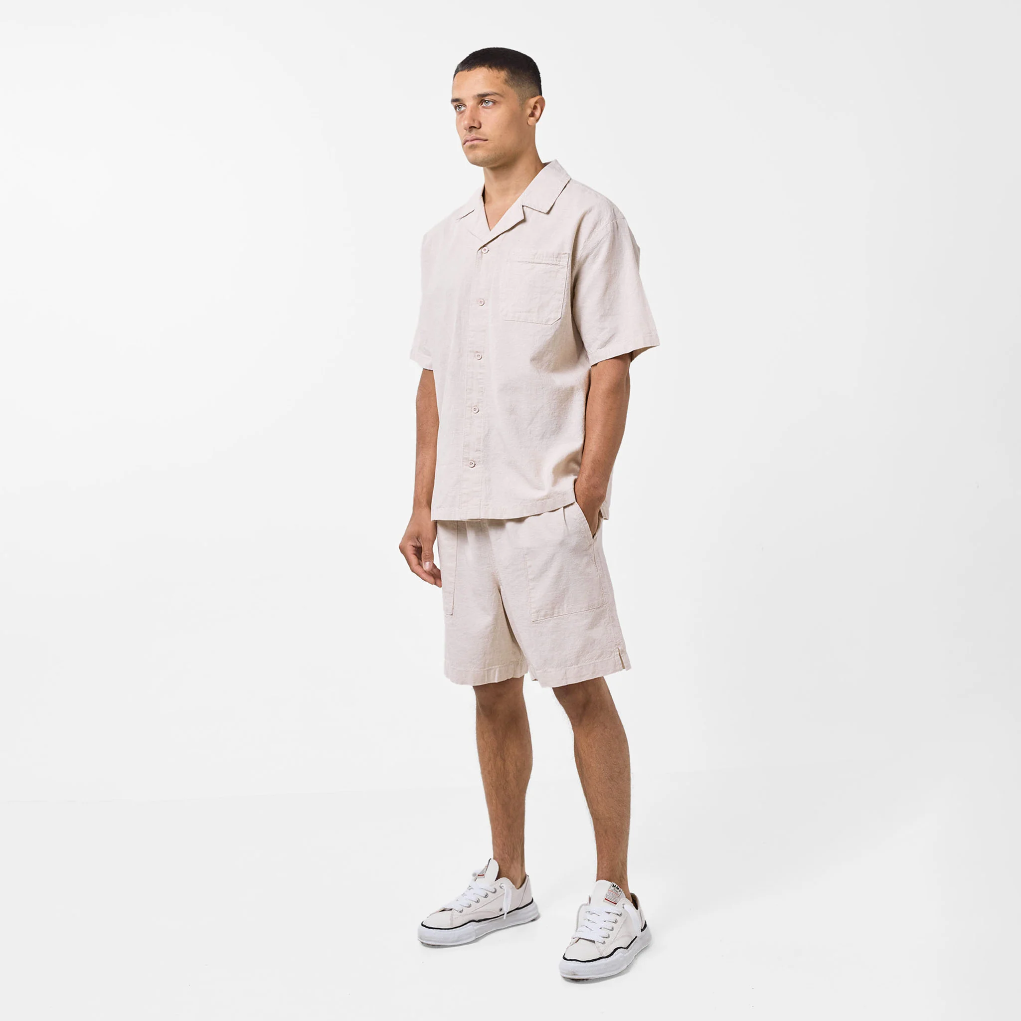 Linen Twinset | Stone - Image 3
