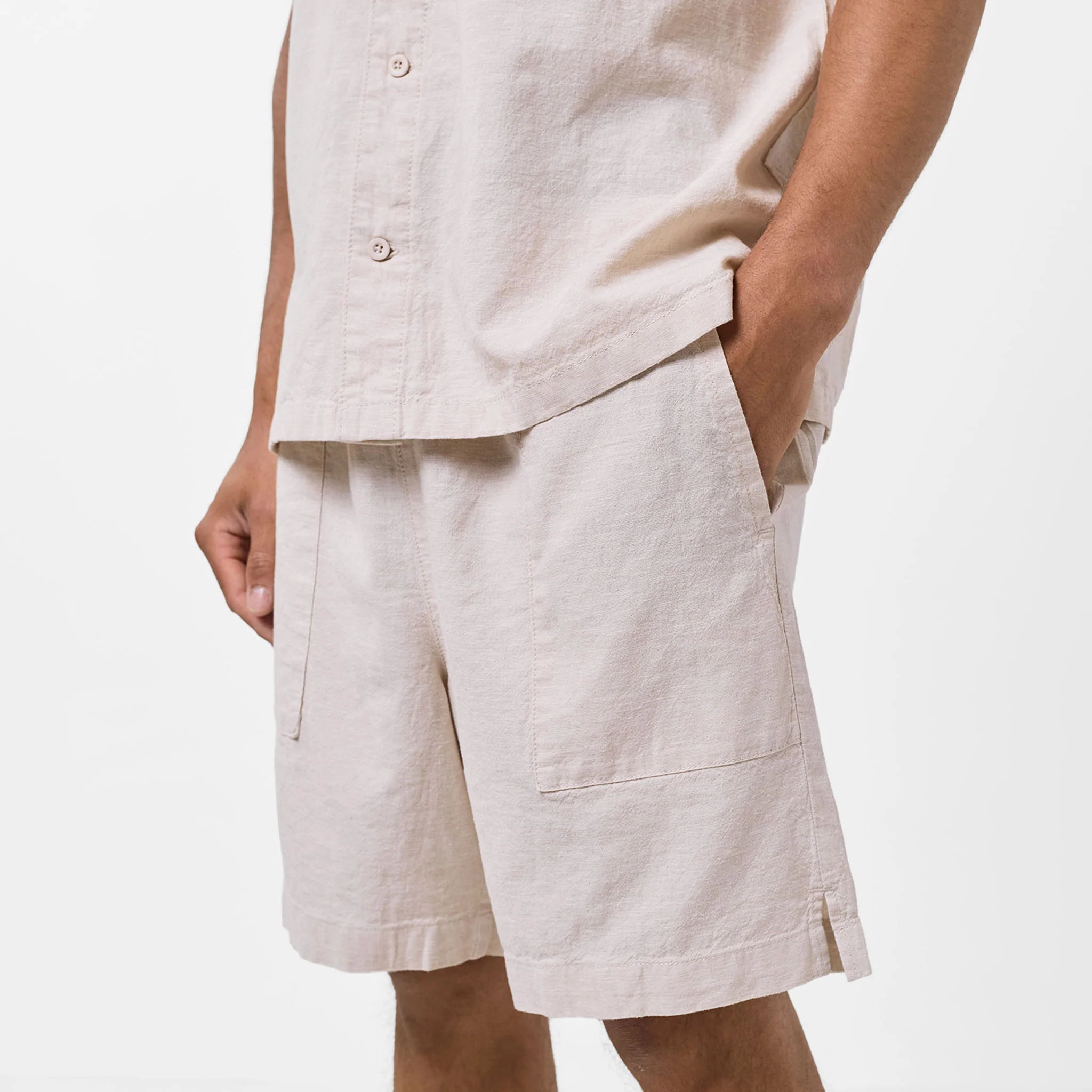 Linen Twinset | Stone - Image 9