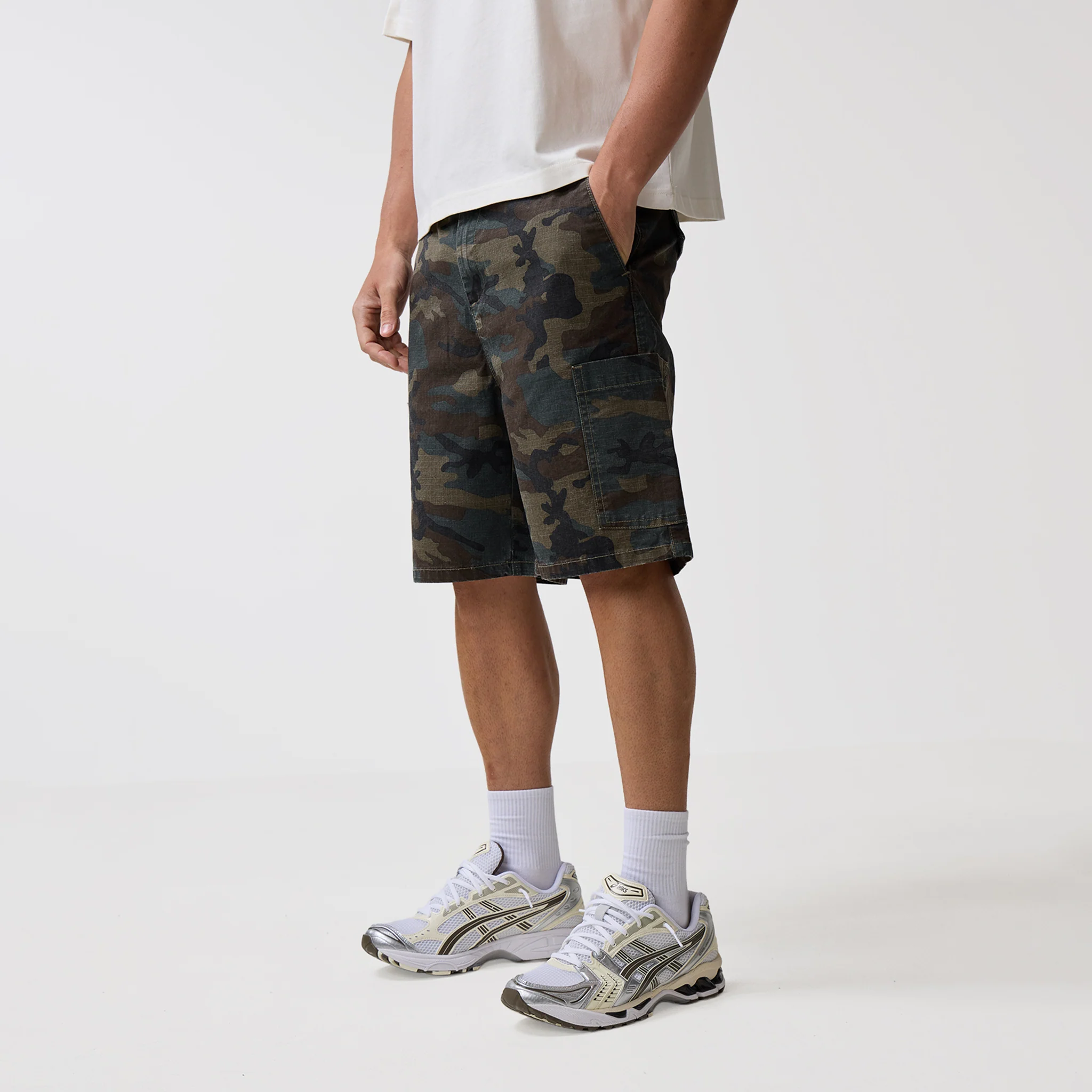 Longline OG Camo Cargo Short | Dark Green - Image 3