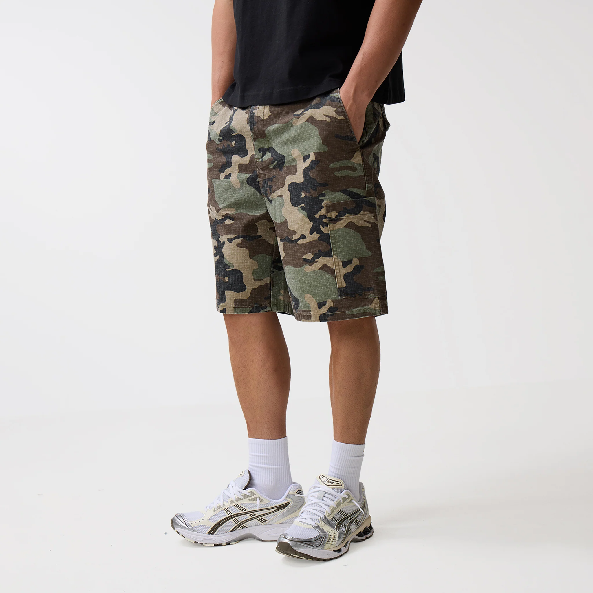 Longline OG Camo Cargo Short | Green - Image 3