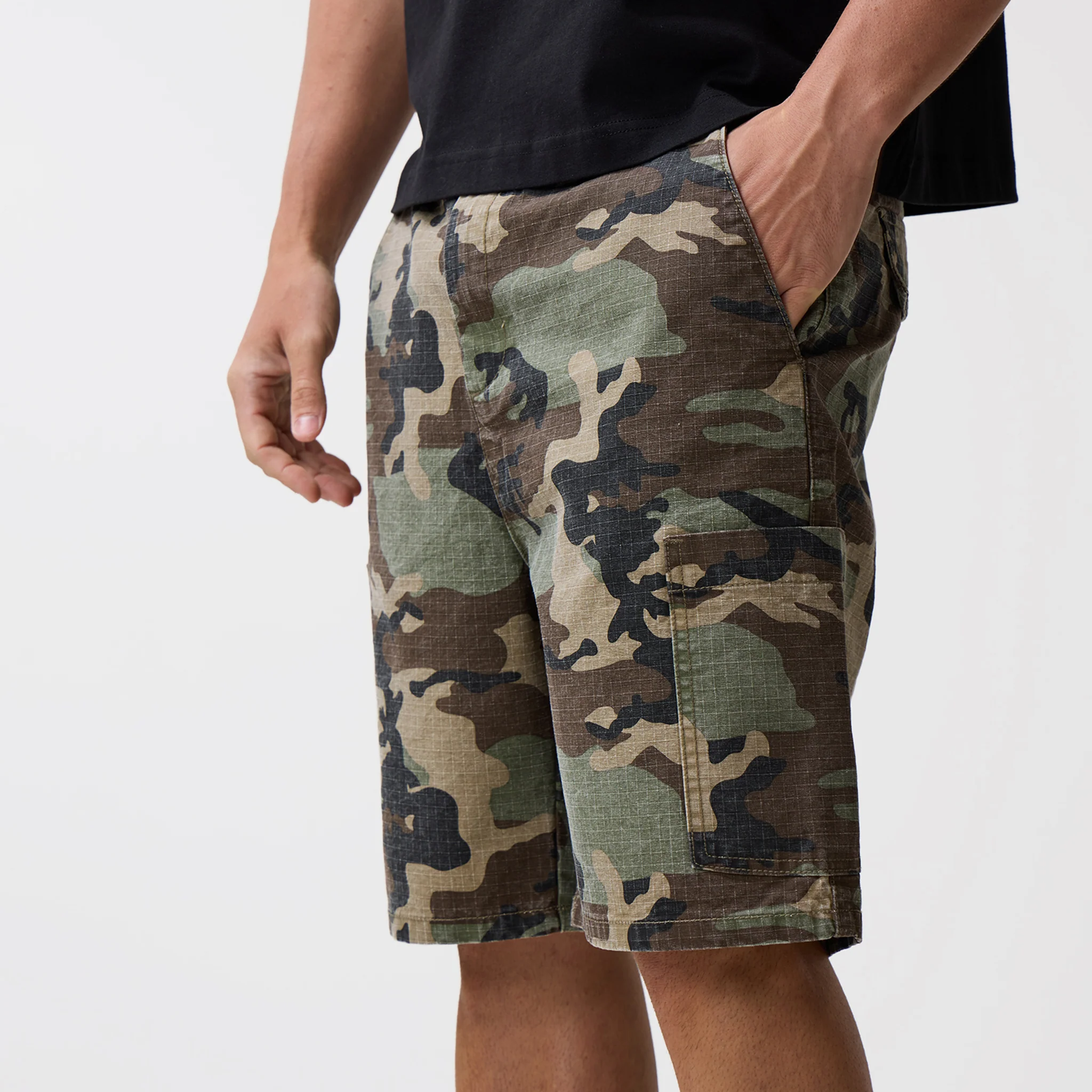 Longline OG Camo Cargo Short | Green - Image 7