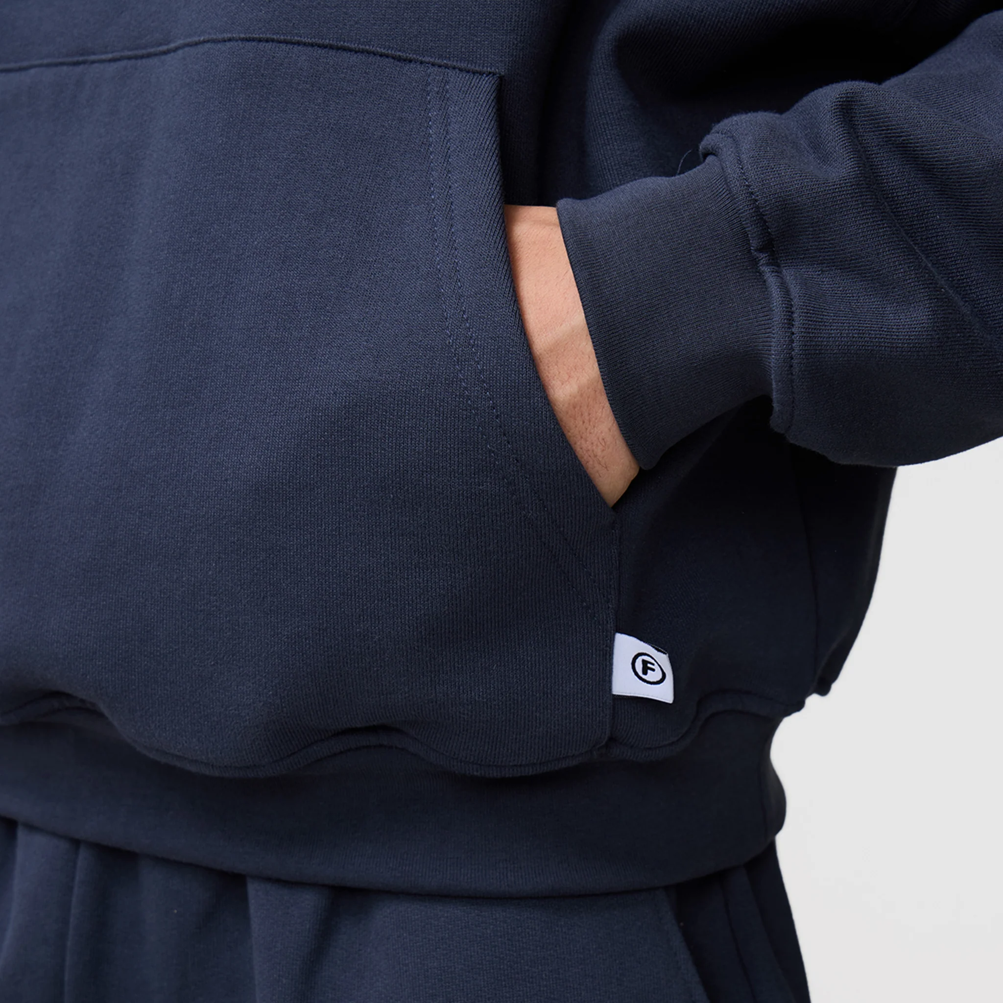 Loose Fit Cropped Tracksuit | Navy - Image 6