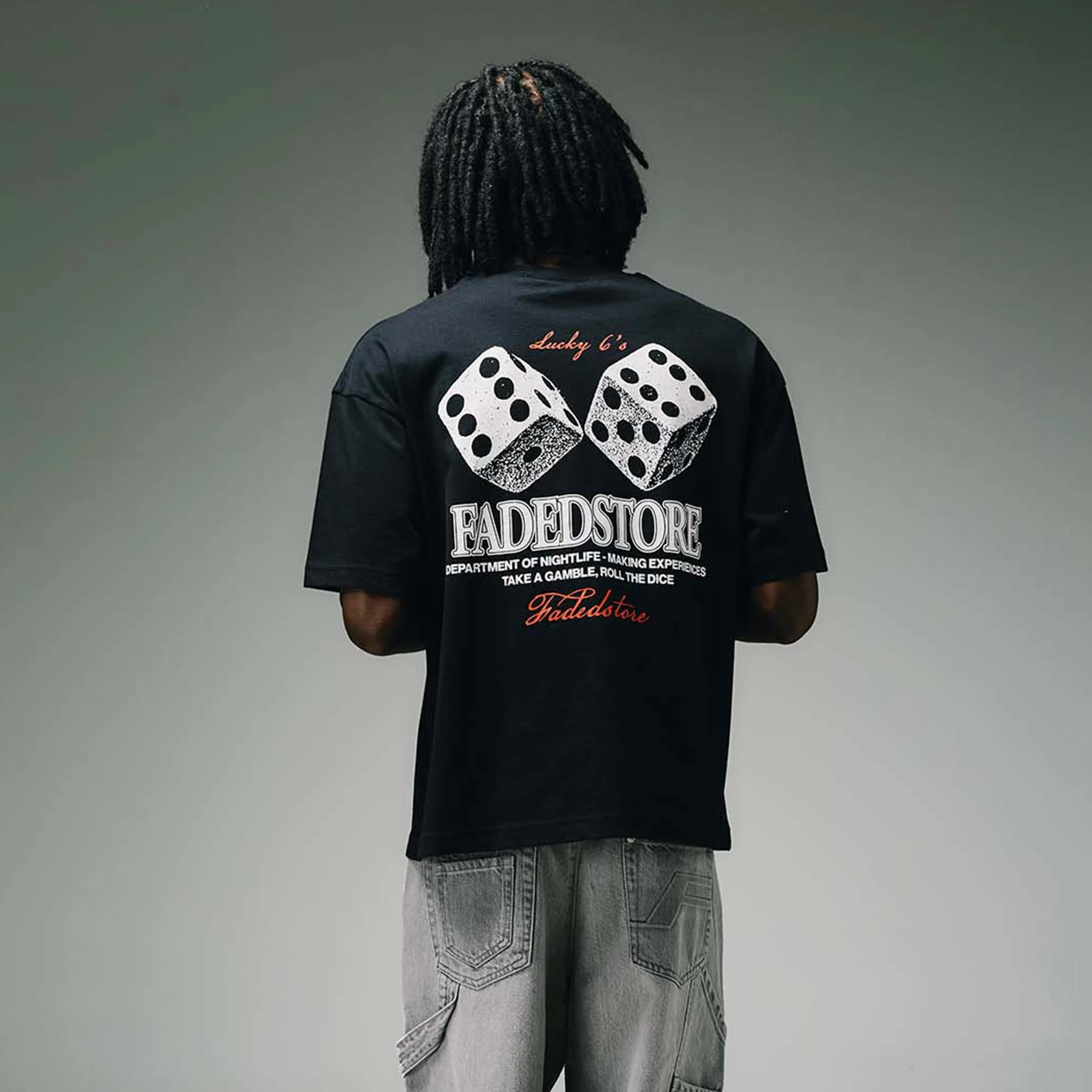 Lucky 6's T-Shirt | Black - Image 10