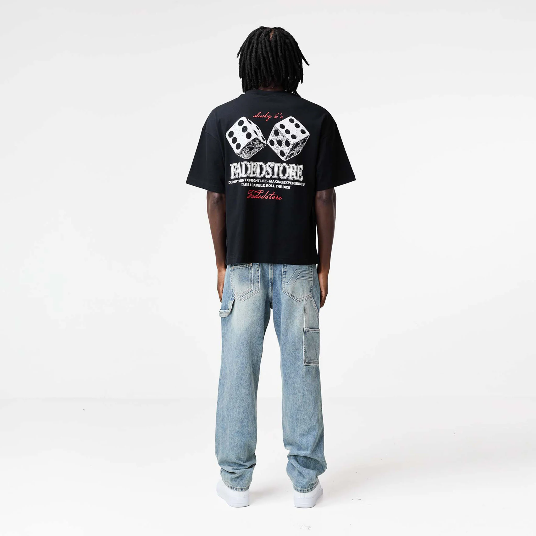Lucky 6's T-Shirt | Black - Image 3