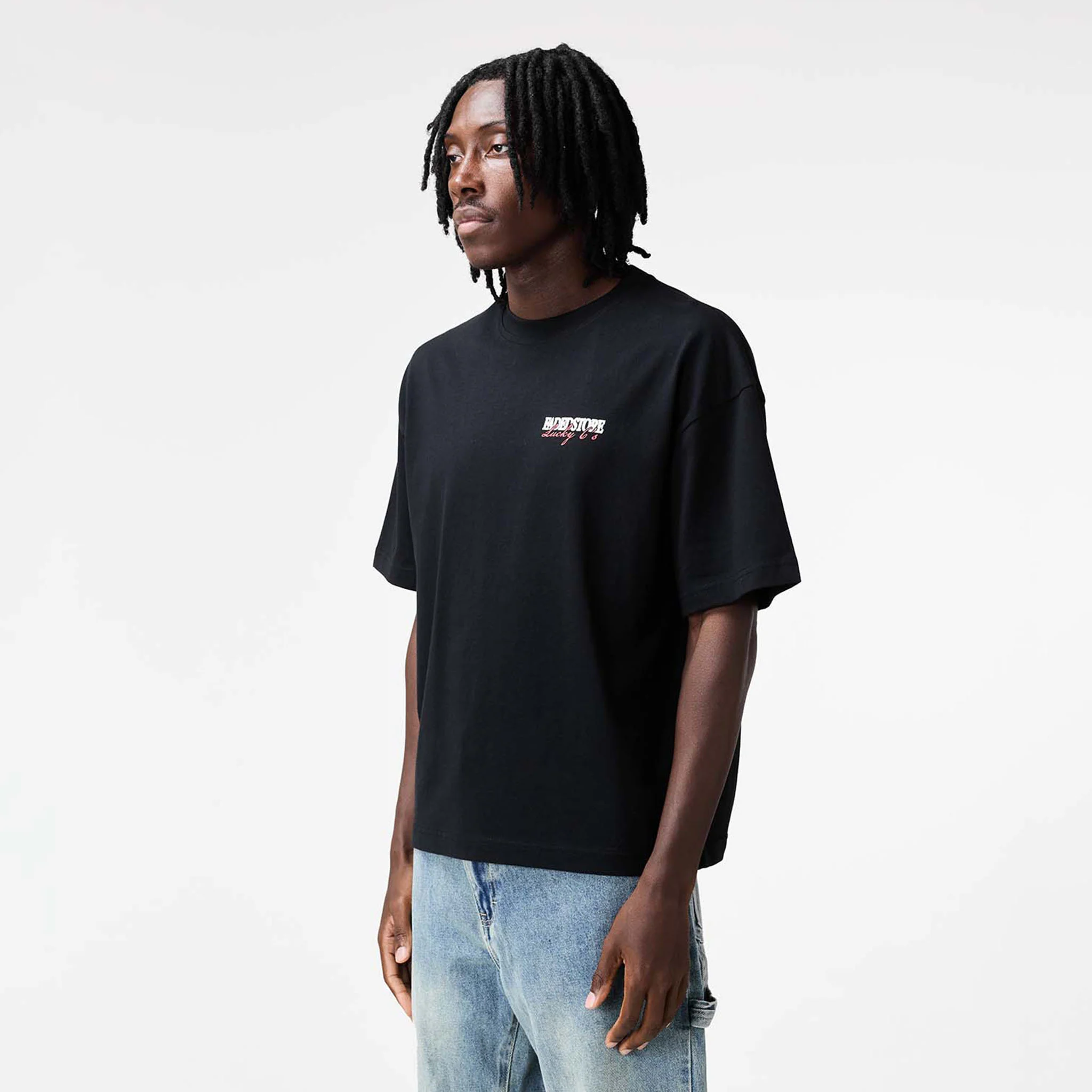 Lucky 6's T-Shirt | Black - Image 8