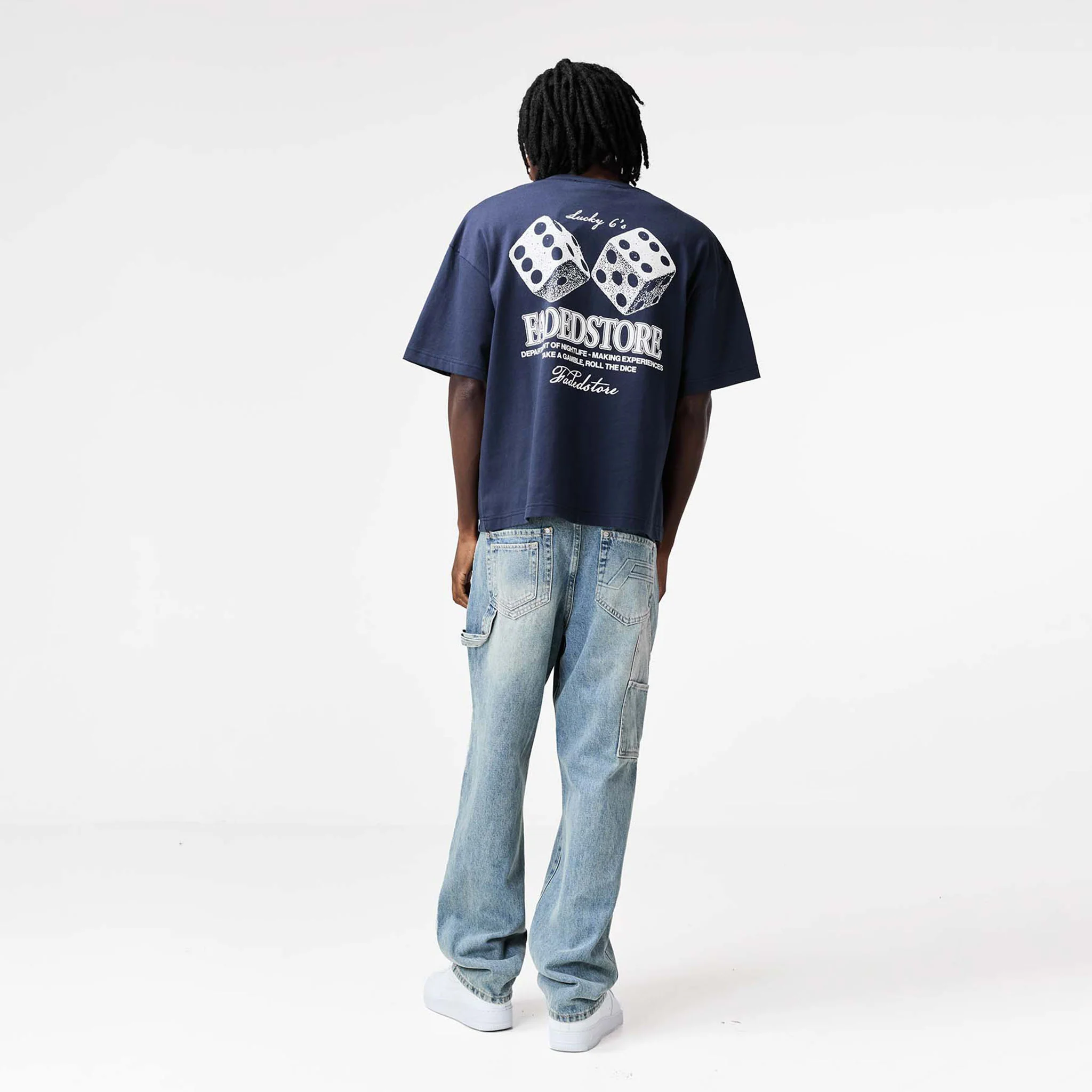 Lucky 6's T-Shirt | Navy - Image 3