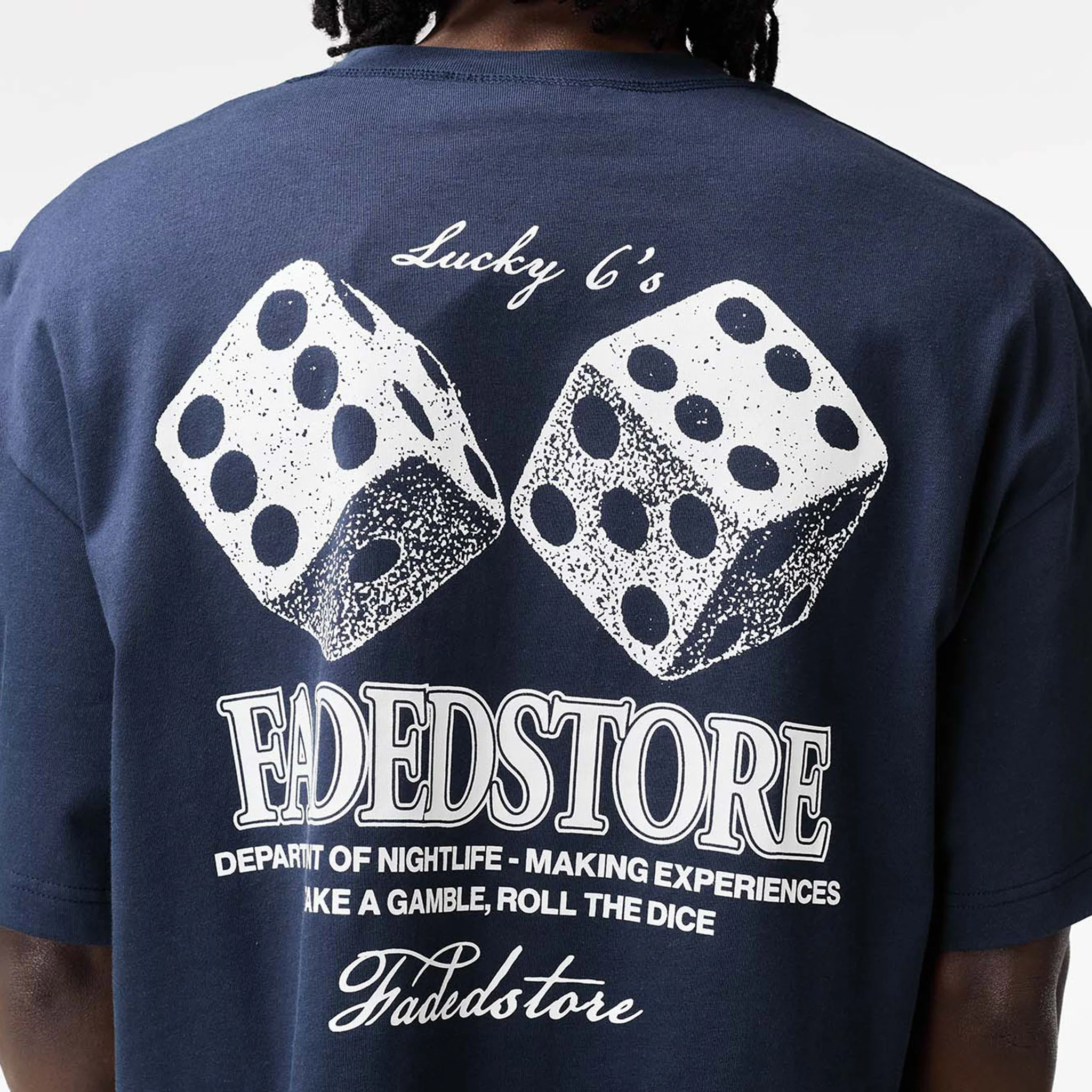 Lucky 6's T-Shirt | Navy - Image 4