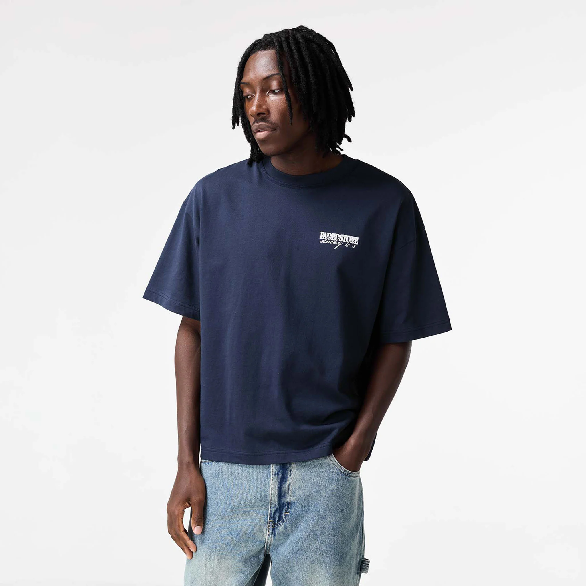 Lucky 6's T-Shirt | Navy - Image 5
