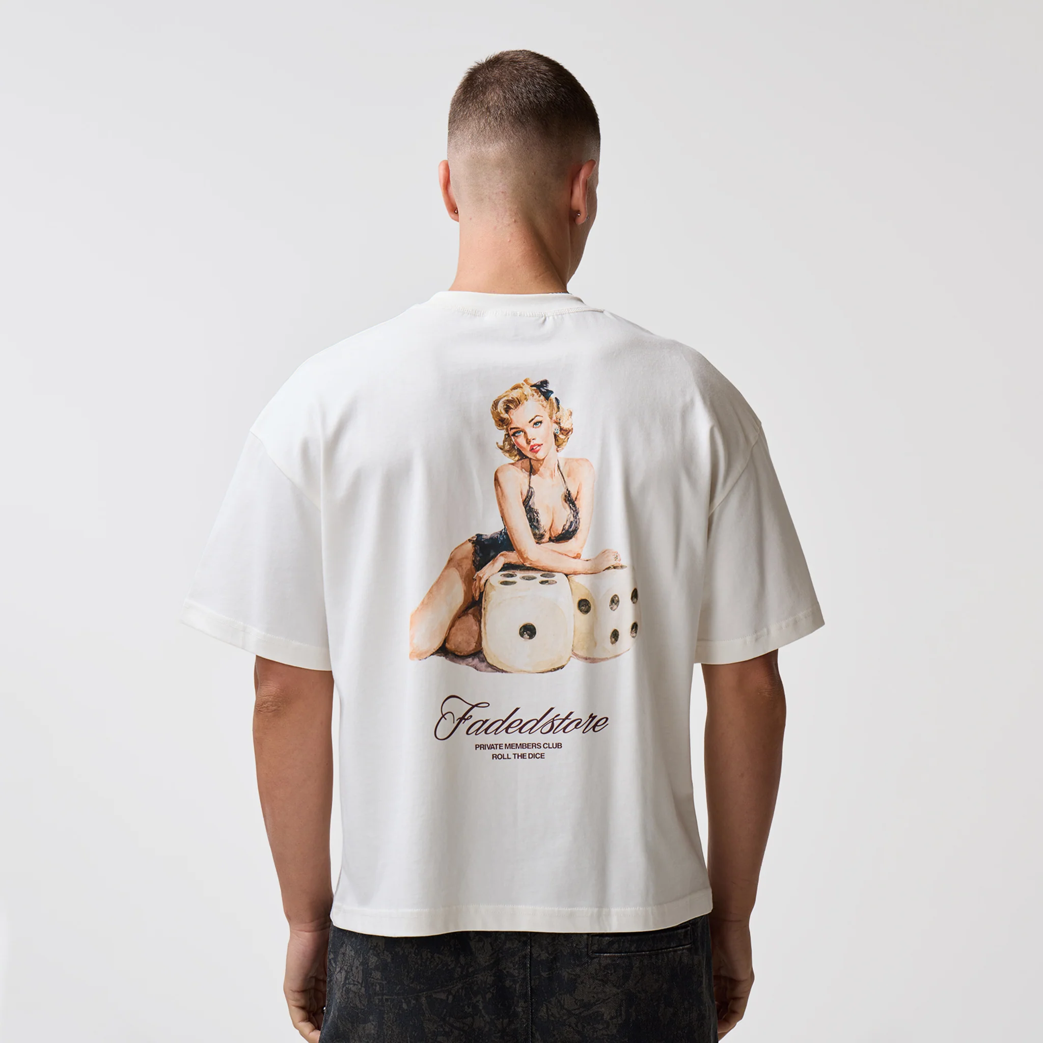 Lucky Roll T-Shirt | Chalk - Image 3