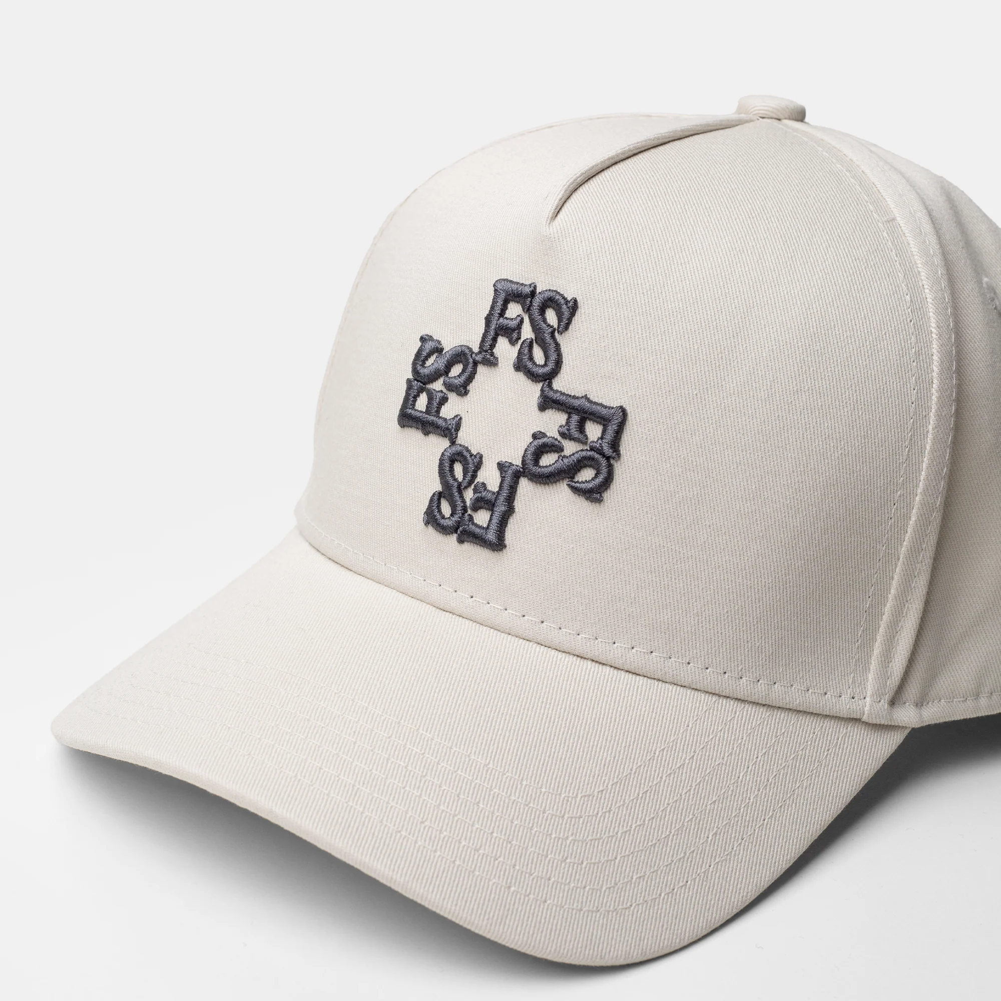 Monogram Cap | Off White/Grey - Image 4