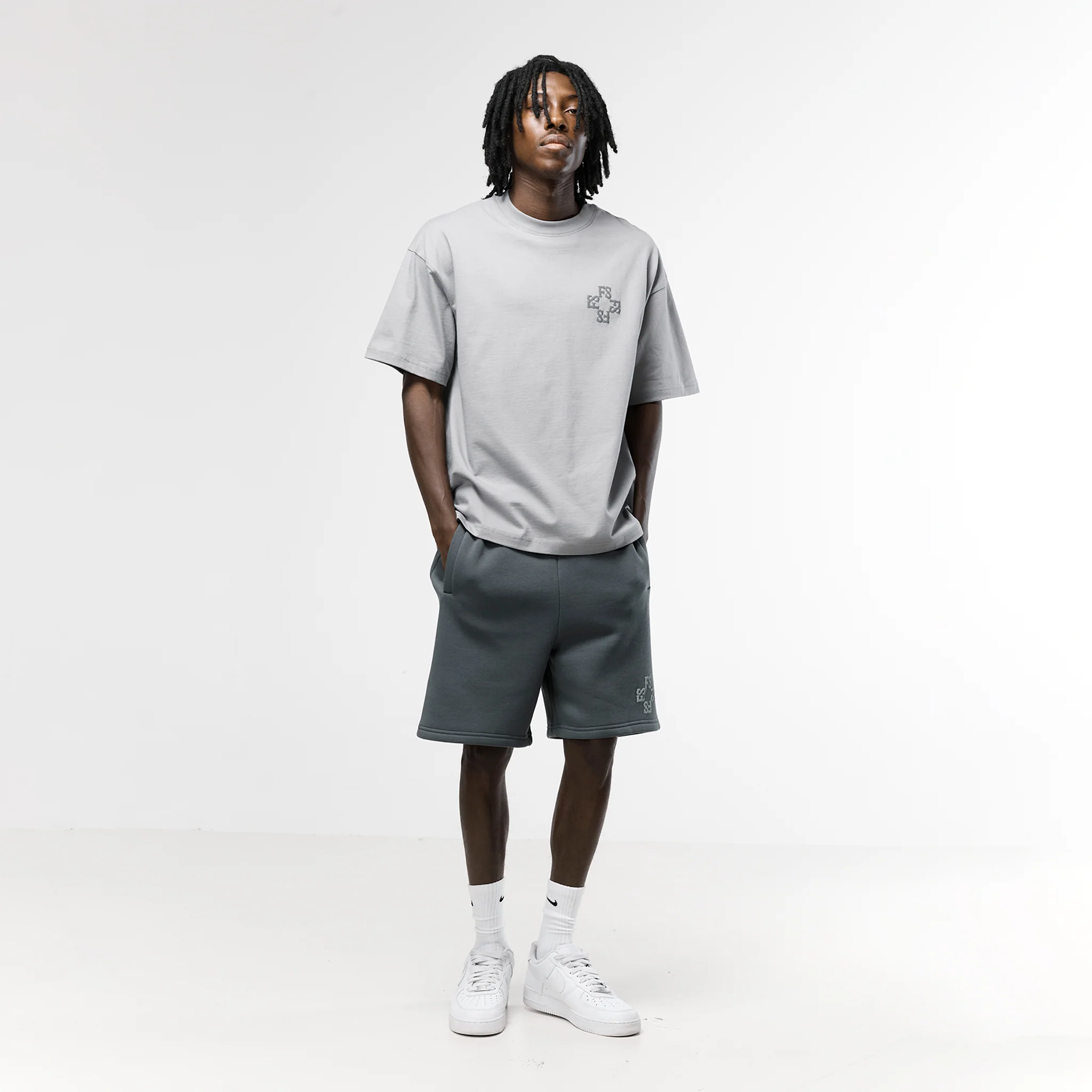 Monogram T-Shirt | Mid Grey - Image 4