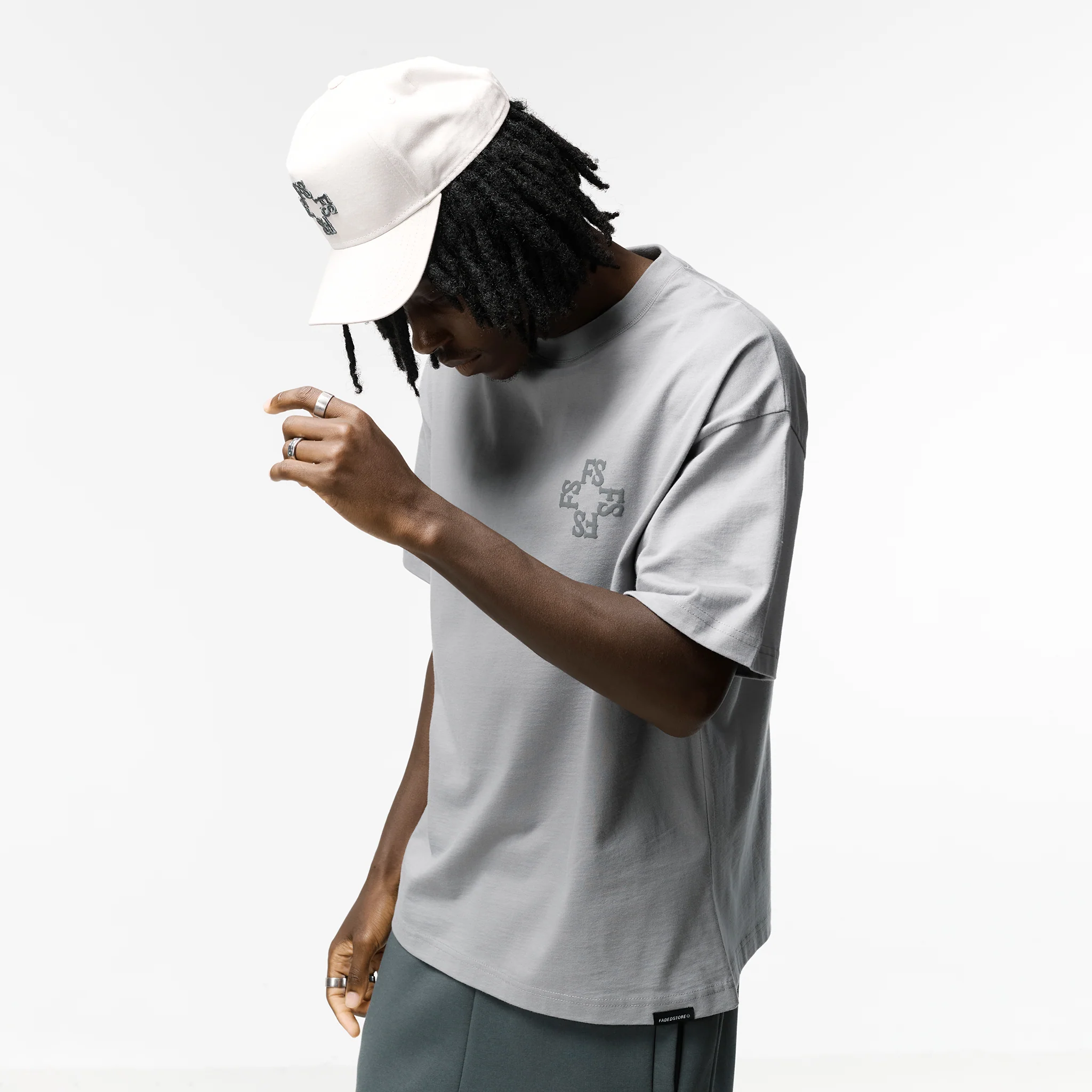 Monogram T-Shirt | Mid Grey - Image 6