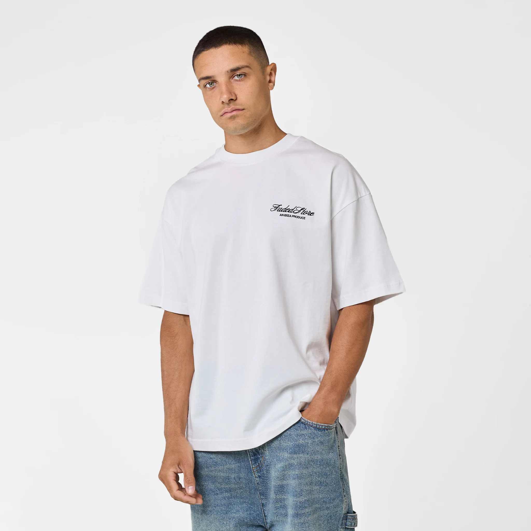 Mushroom Sketch T-Shirt | Off White - Image 4