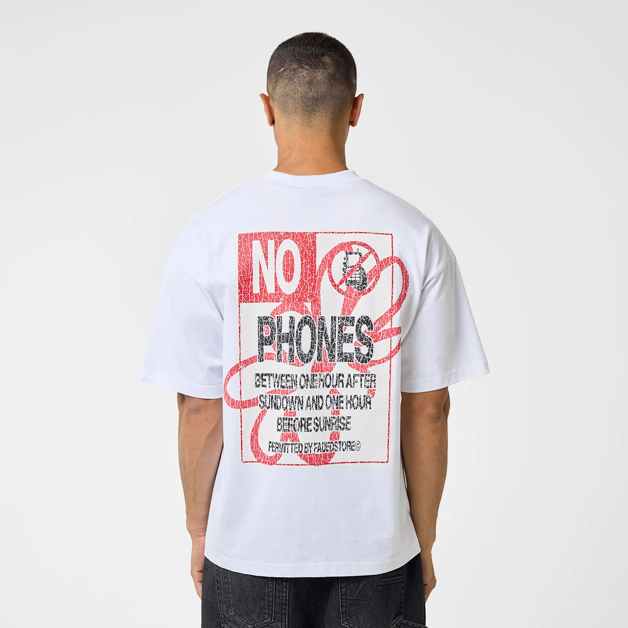 No Phones T-Shirt | White - Image 2