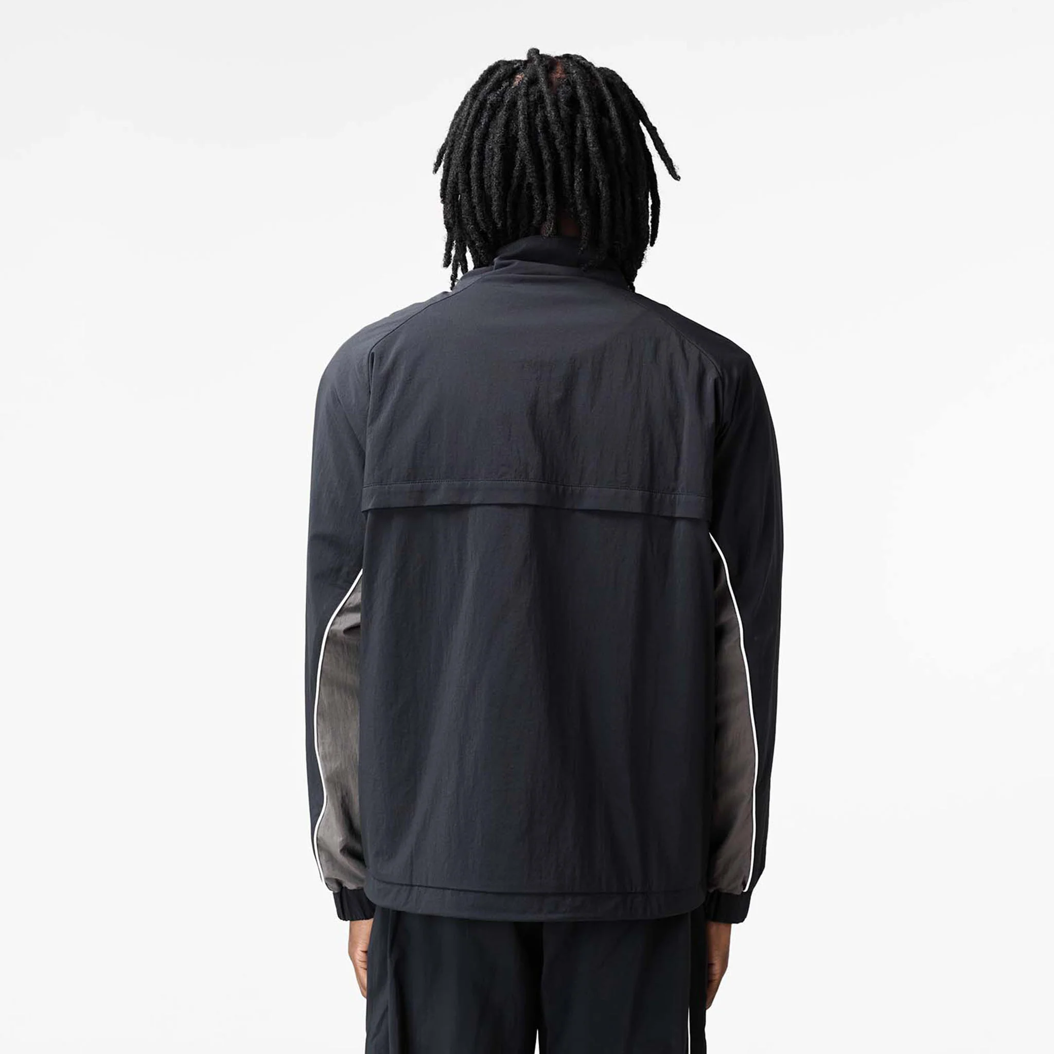 Nylon Football Jacket | Black - Image 8