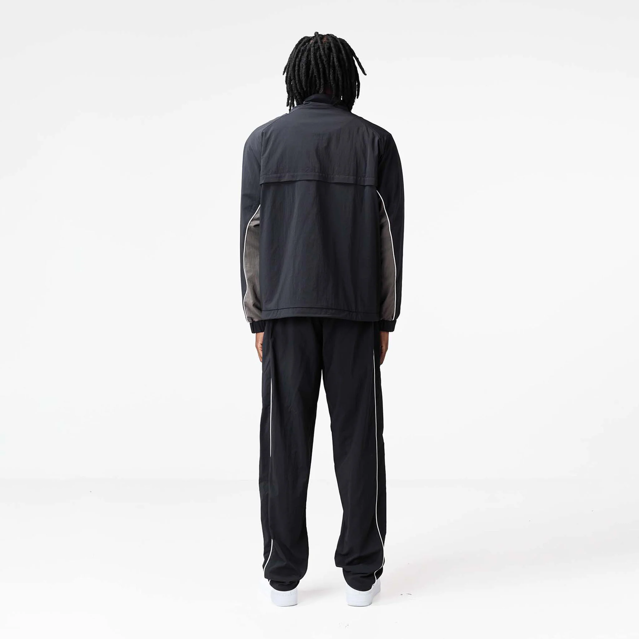 Nylon Football Joggers | Black - Image 10