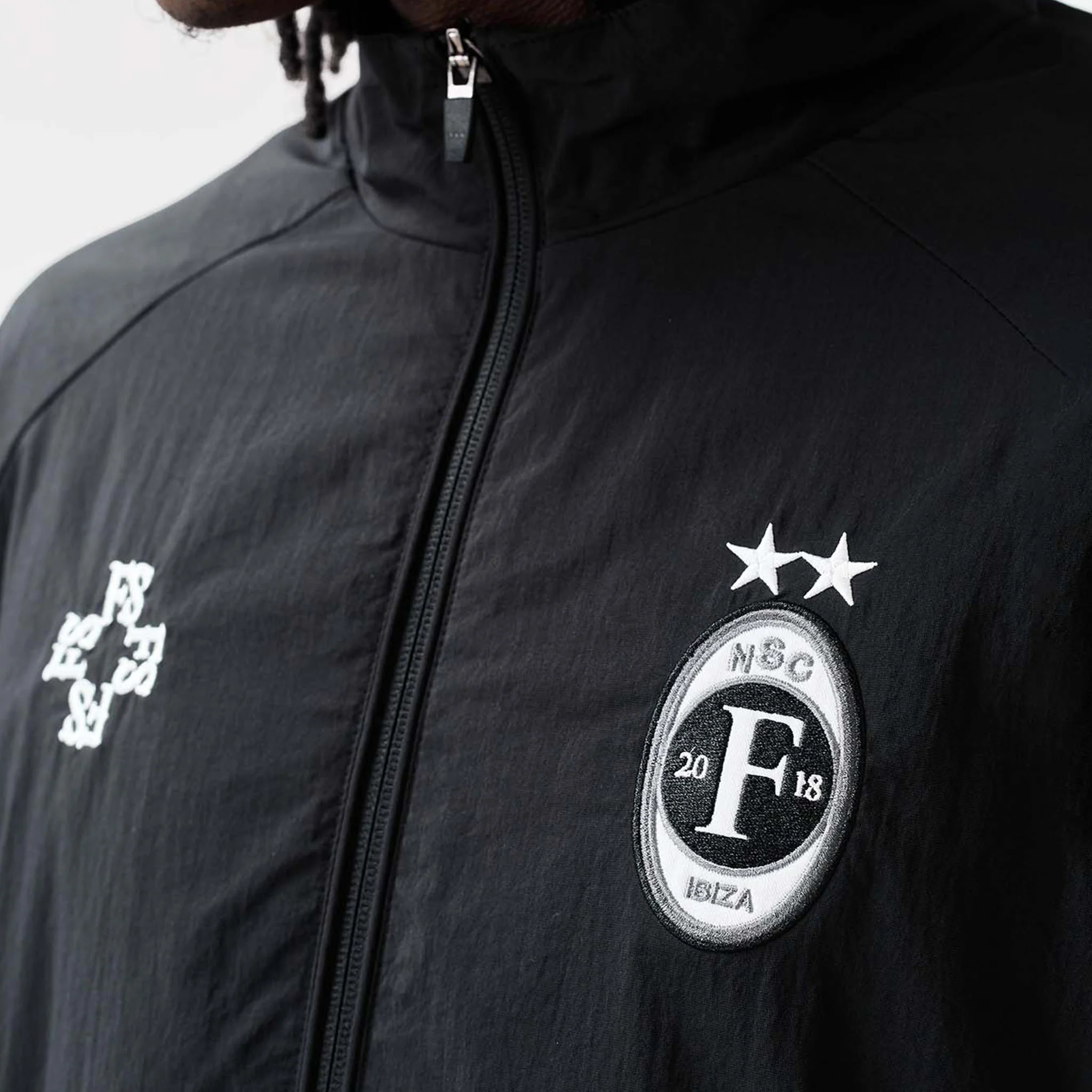 Nylon Football Tracksuit | Black - Image 4