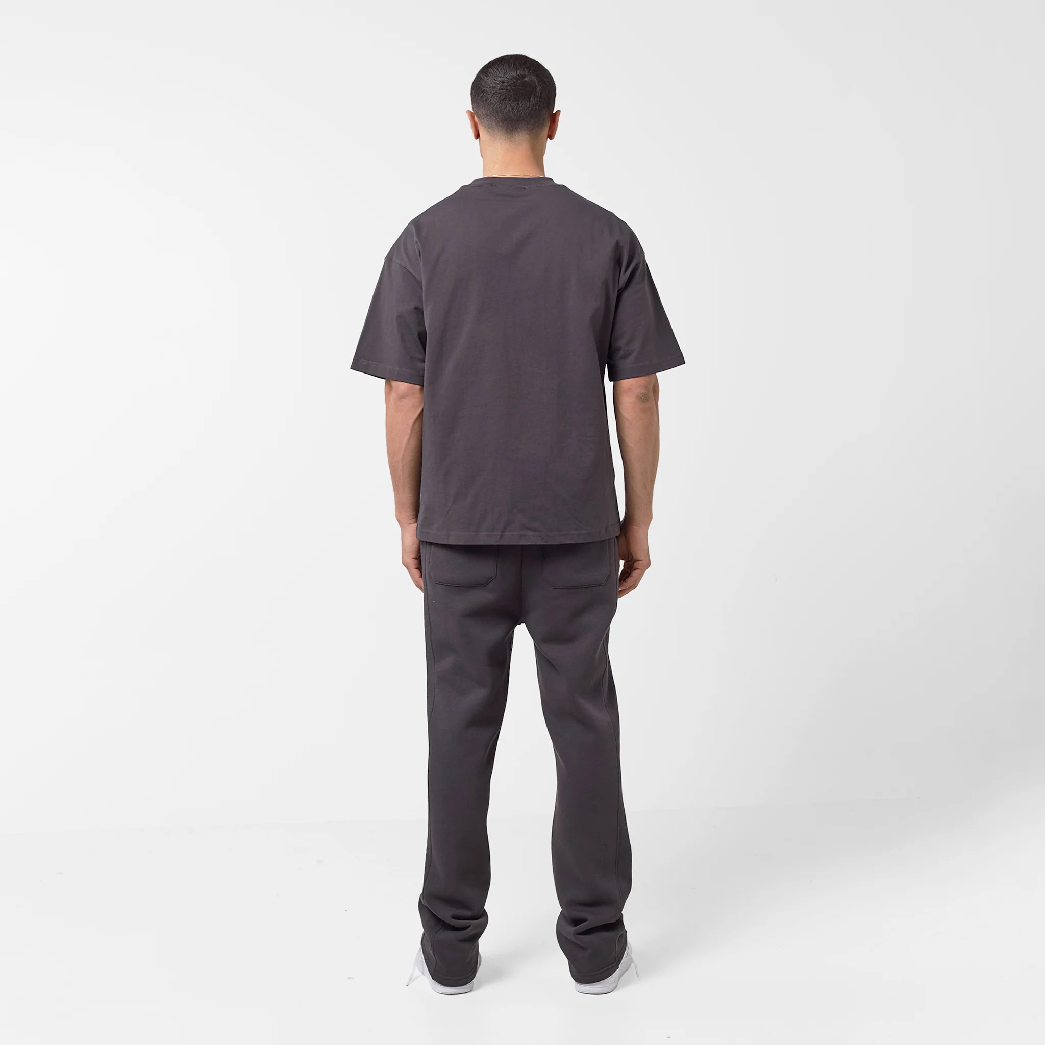 Open Hem Jogger | Dark Grey - Image 3