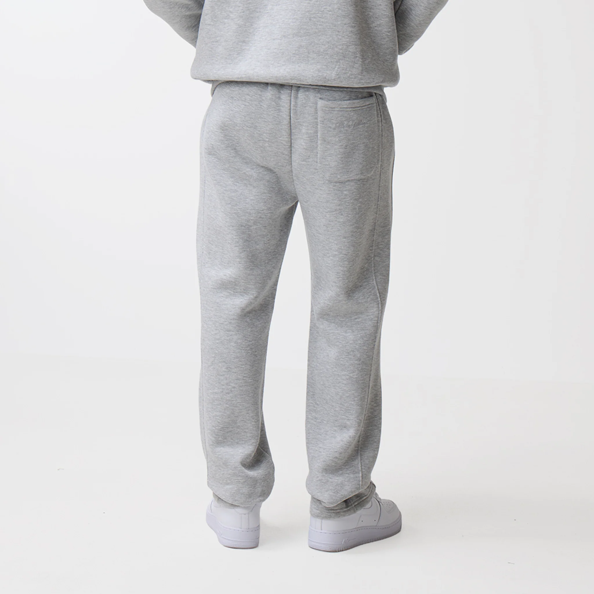 Open Hem Jogger | Grey Marl - Image 4
